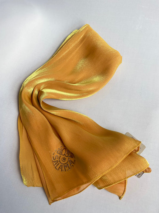 Organza de soie strass Curcuma