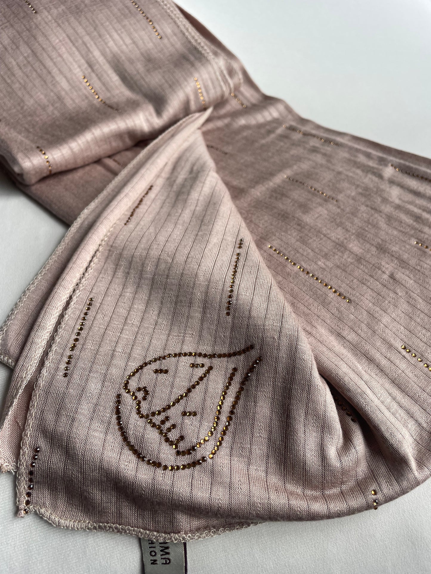 Jersey premium Strass Taupe