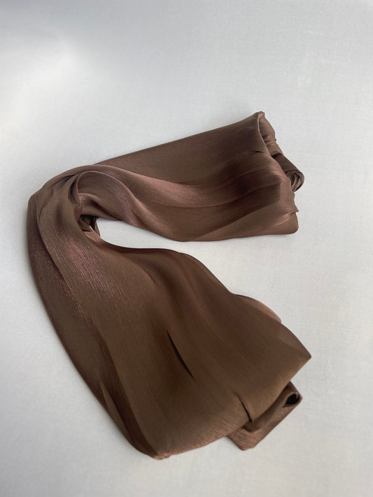 Organza de soie Kaki