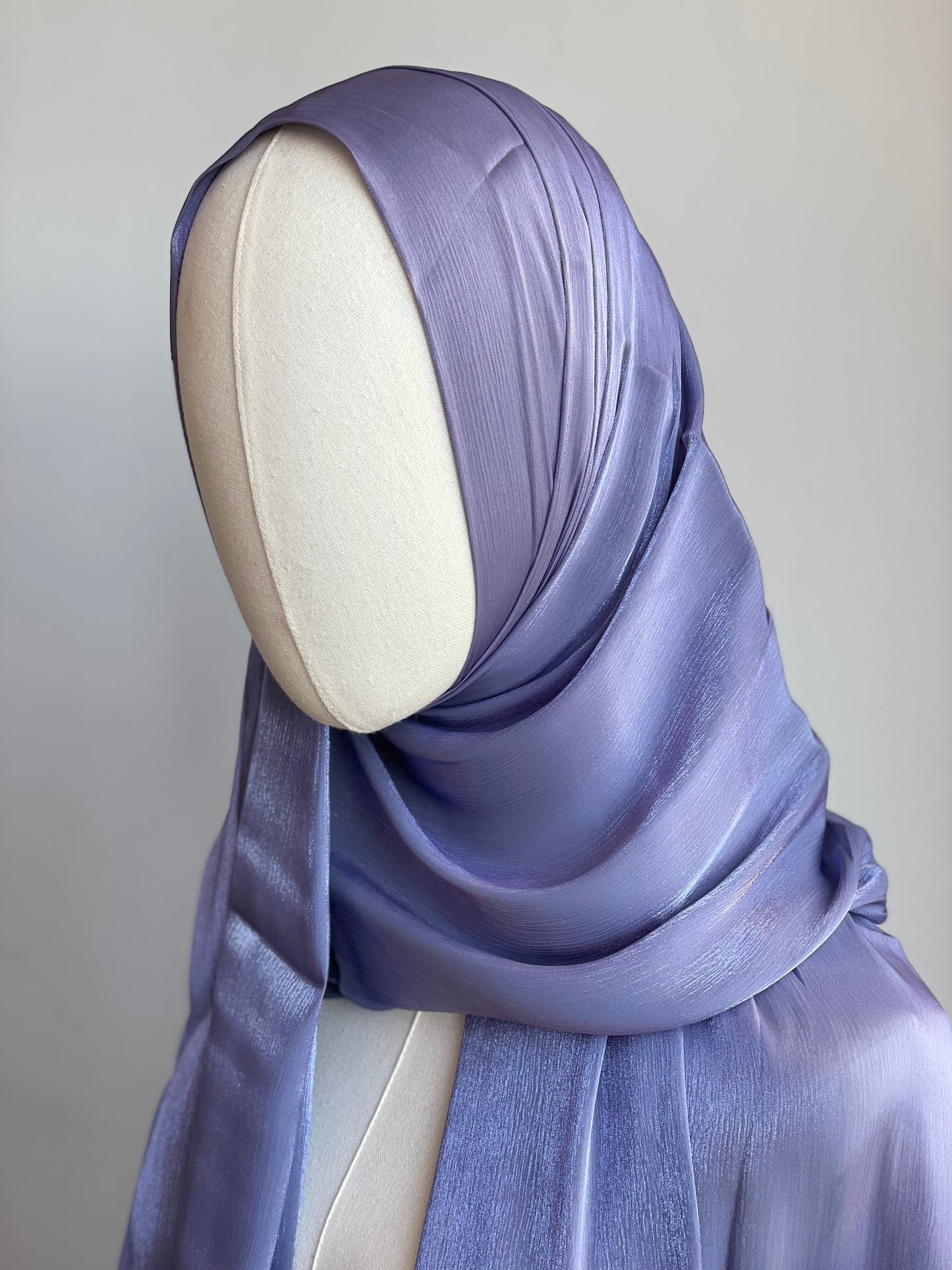 Organza de soie strass Violet clair