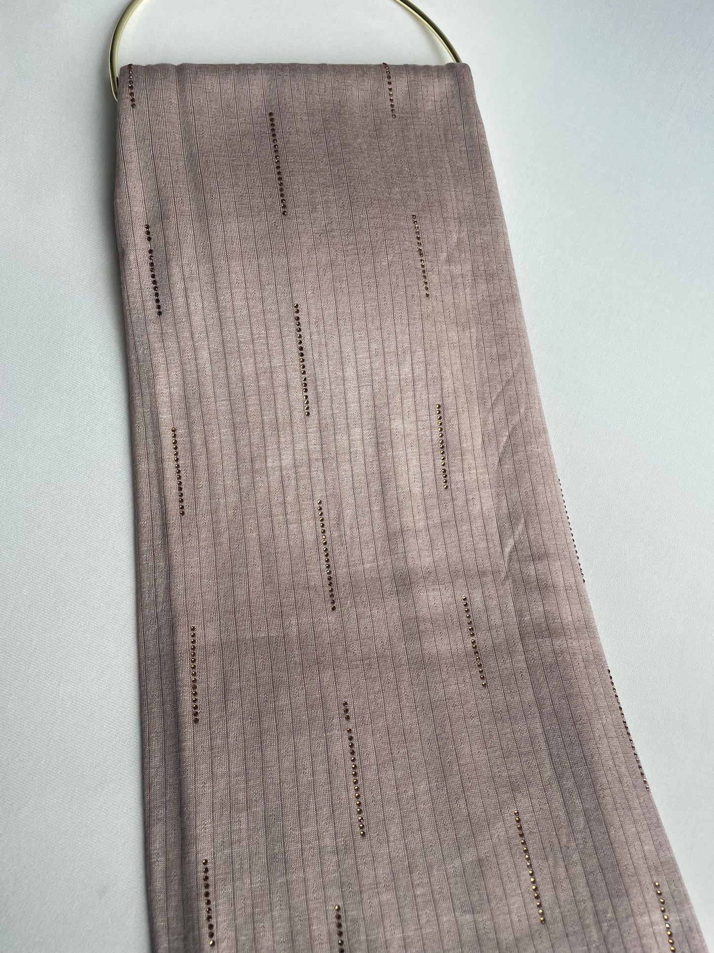 Jersey premium Strass Taupe