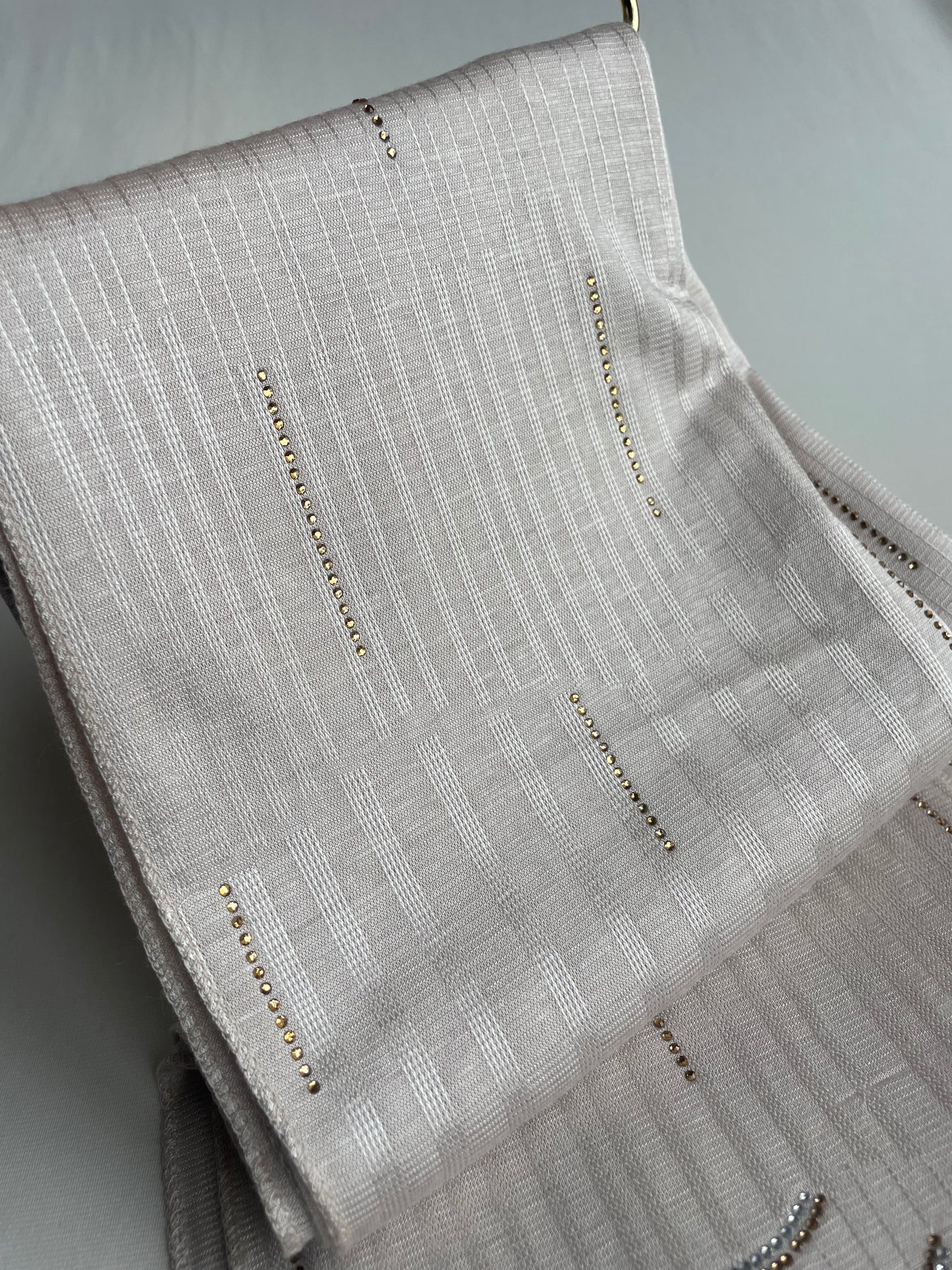Jersey premium Strass Blanc cassé/beige