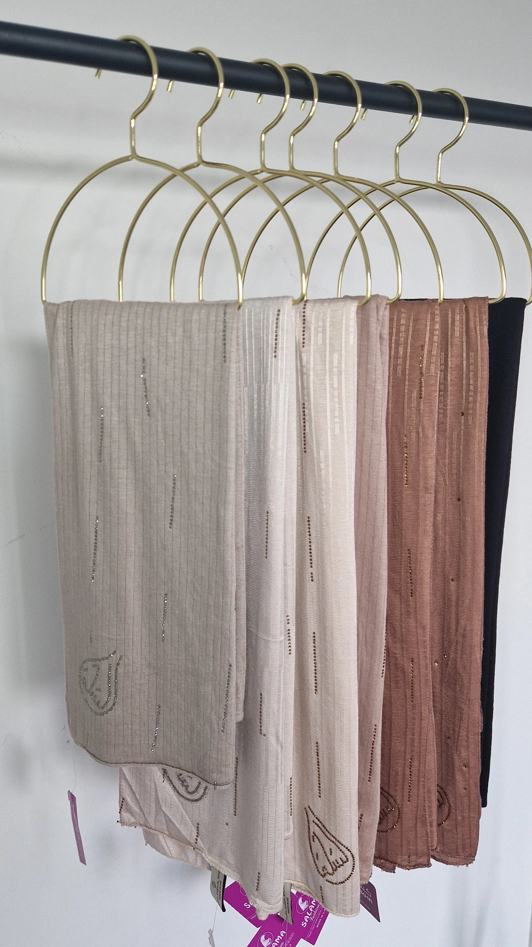 Jersey premium Strass Blanc cassé/beige