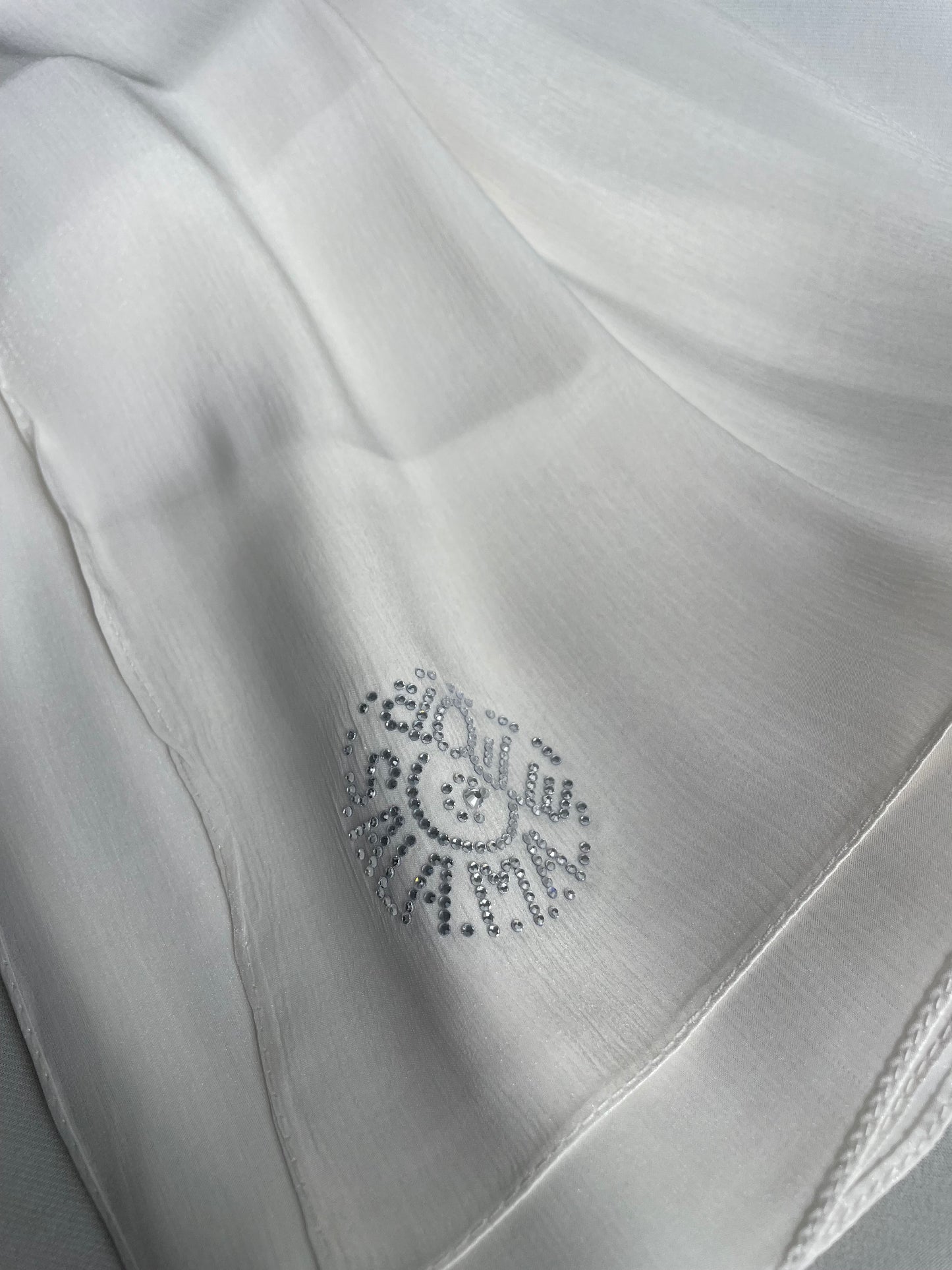 Organza de soie strass Canard