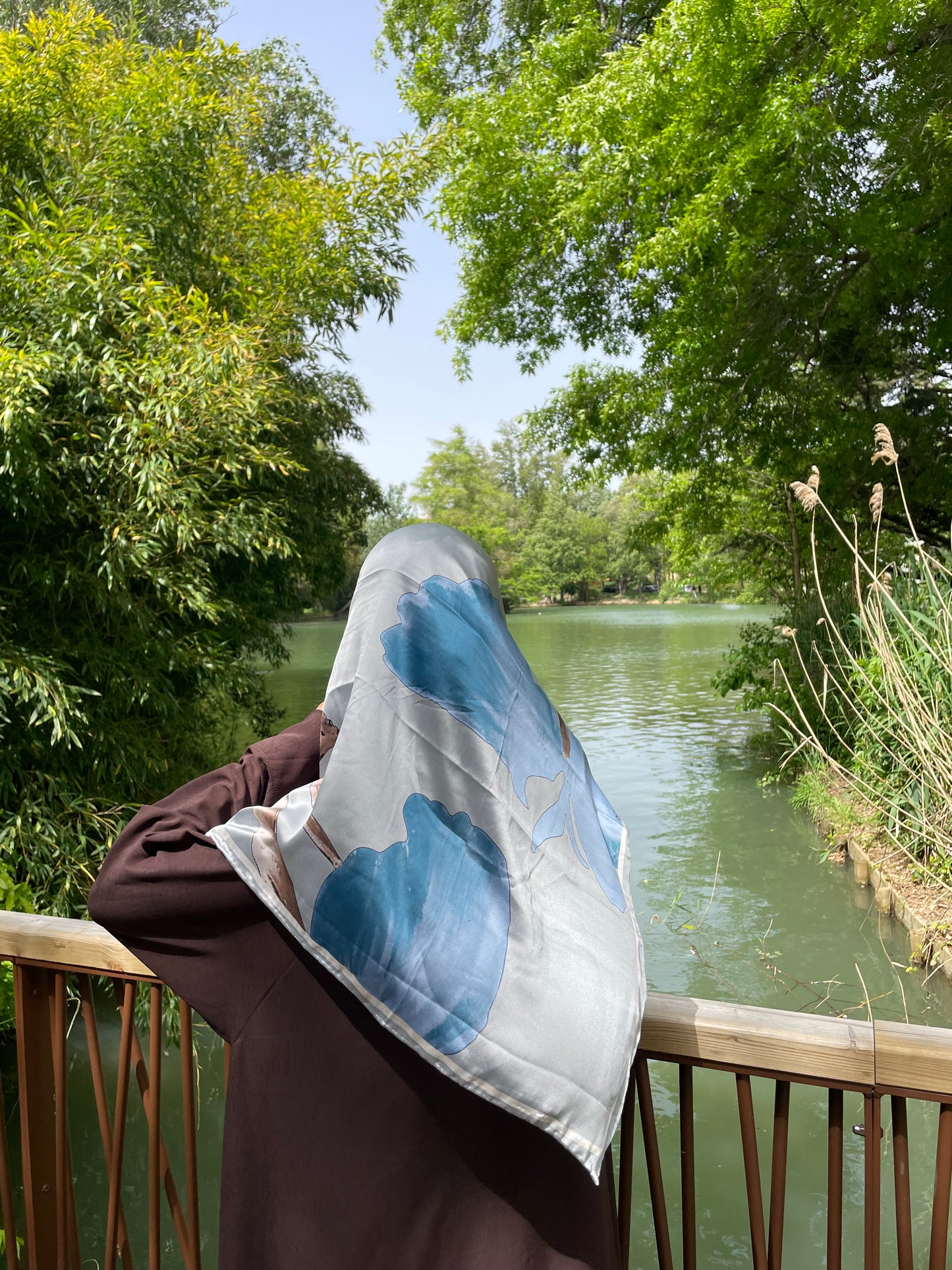 Carré fluide Althea gris