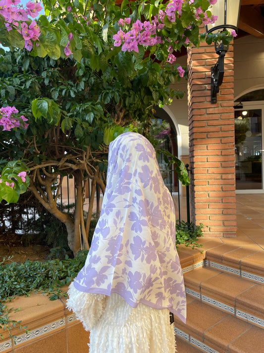 Carré MAGNOLIA Violet