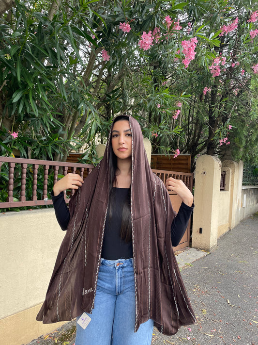 Châle STELLA Marron
