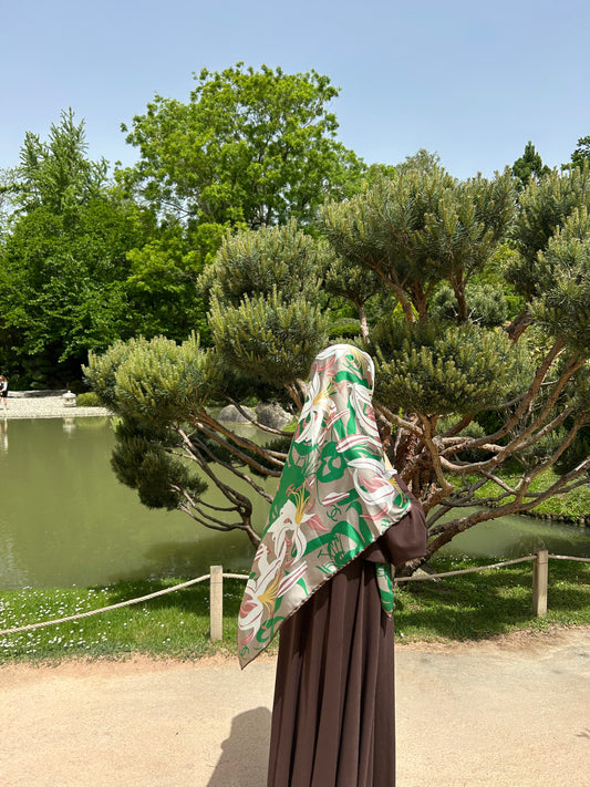 Carré fluide LYS Taupe