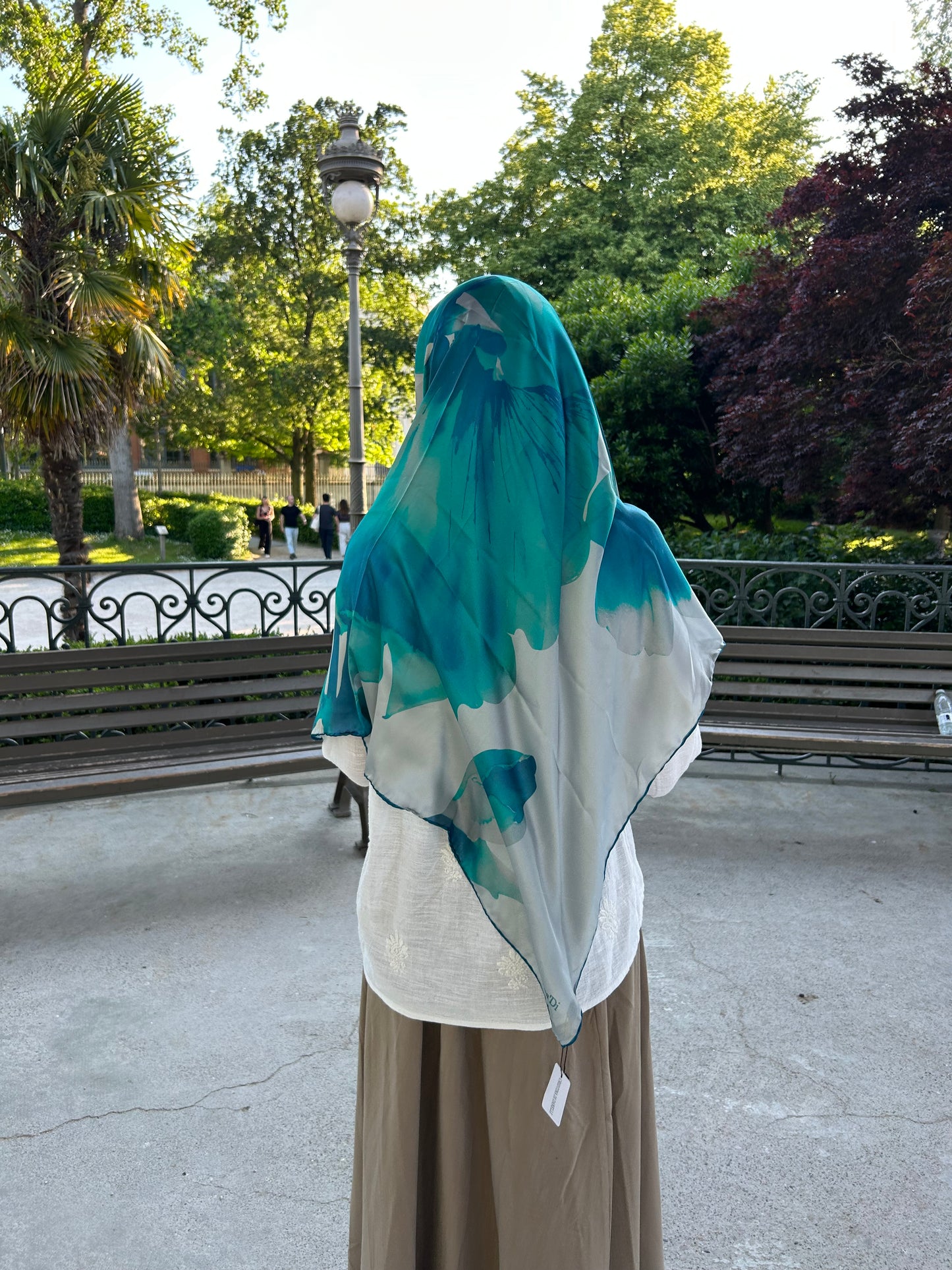 Carré fluide TURQUOISE