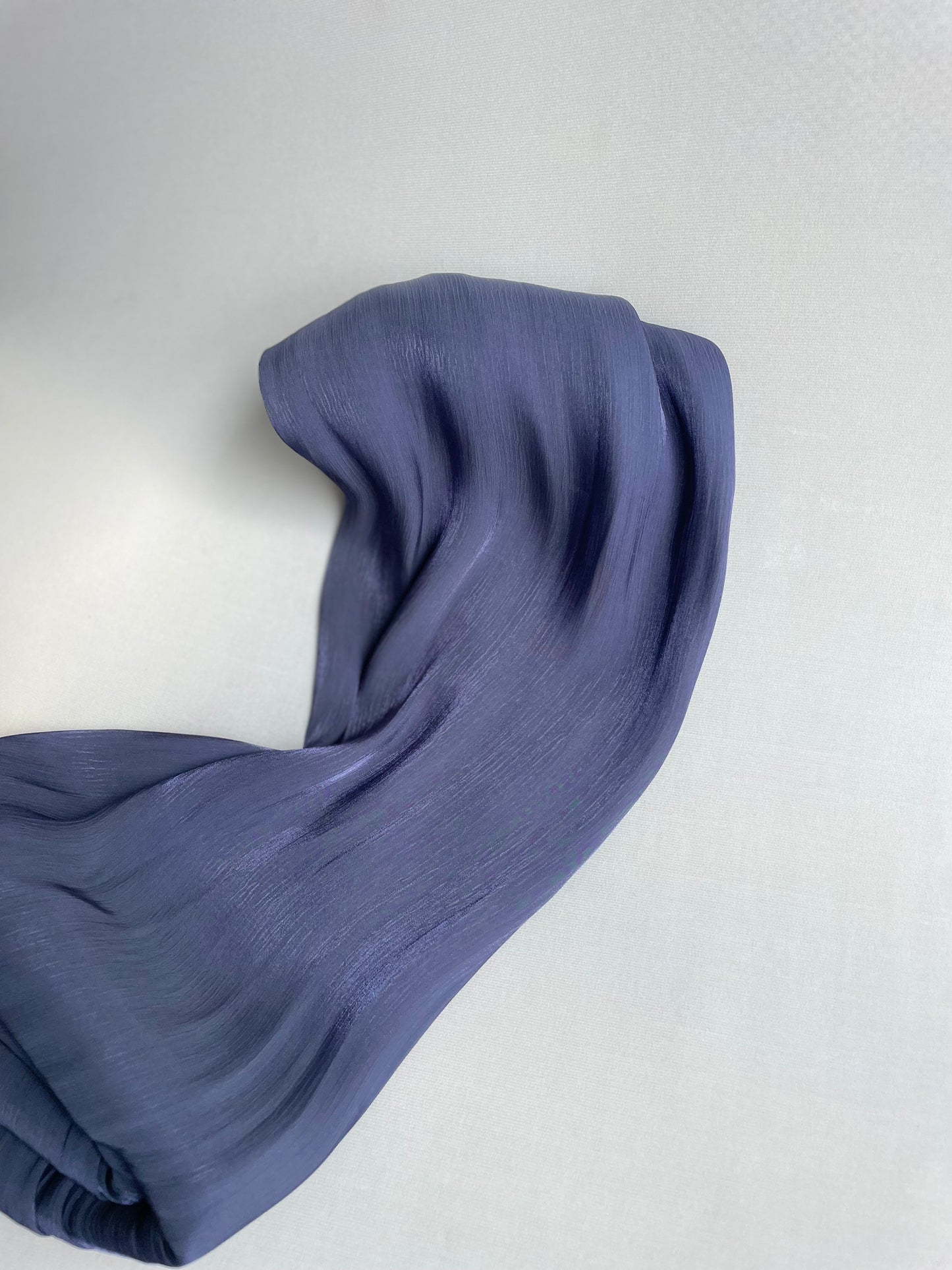 Organza de soie Bleu violine