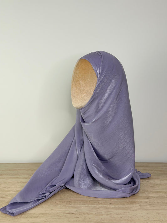 Bonnet intégré - Organza de soie Violet