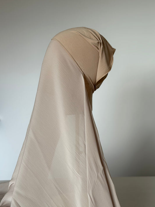 Organza de soie Argile avec Bonnet