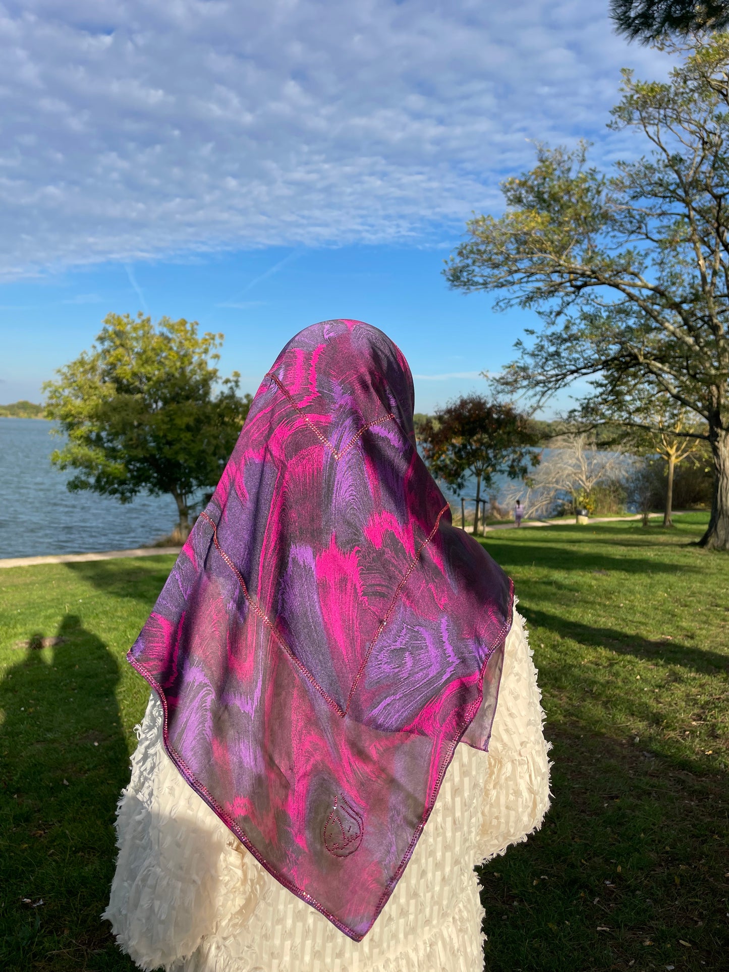 Purple muslin square