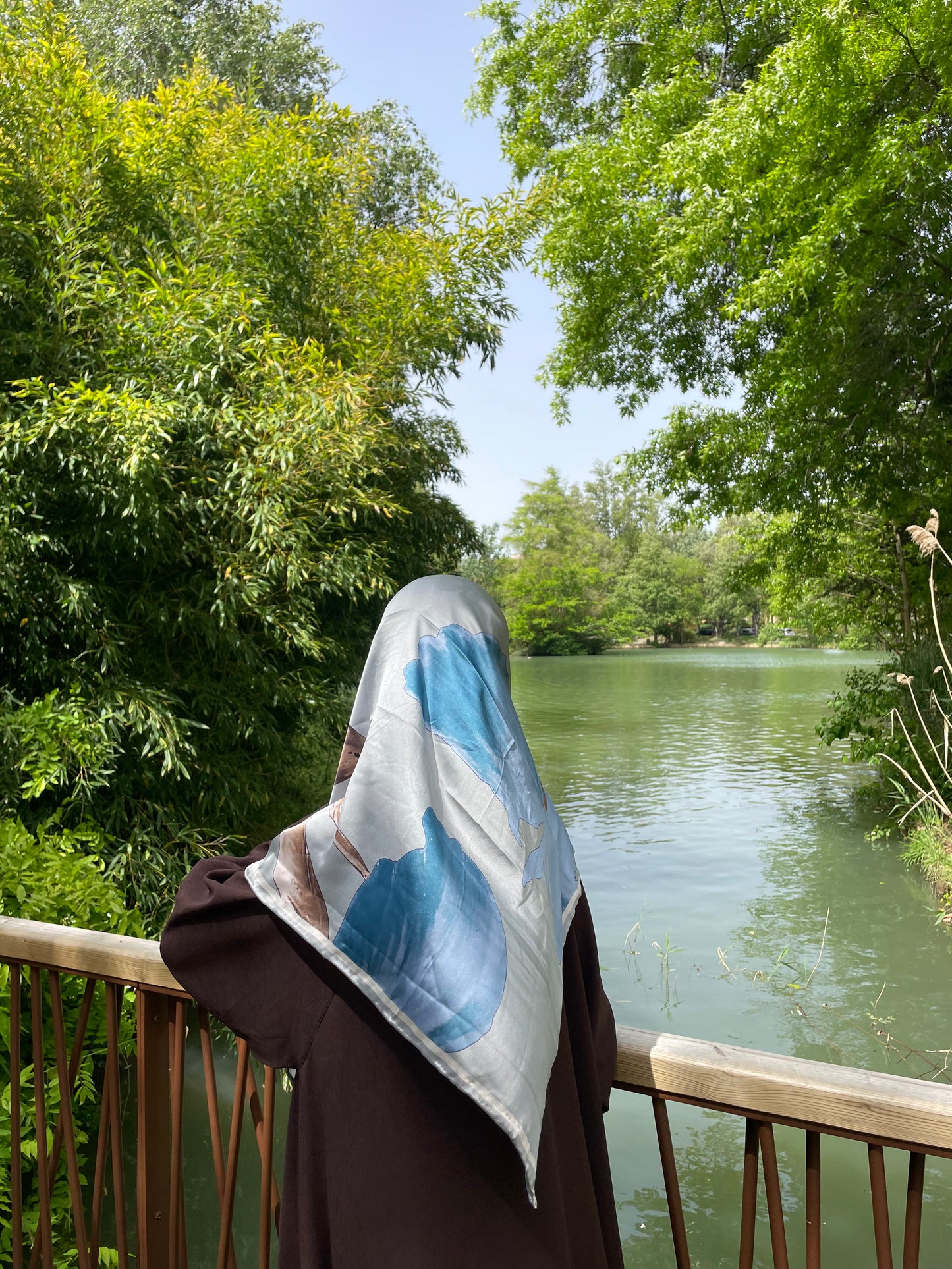 Carré fluide Althea gris