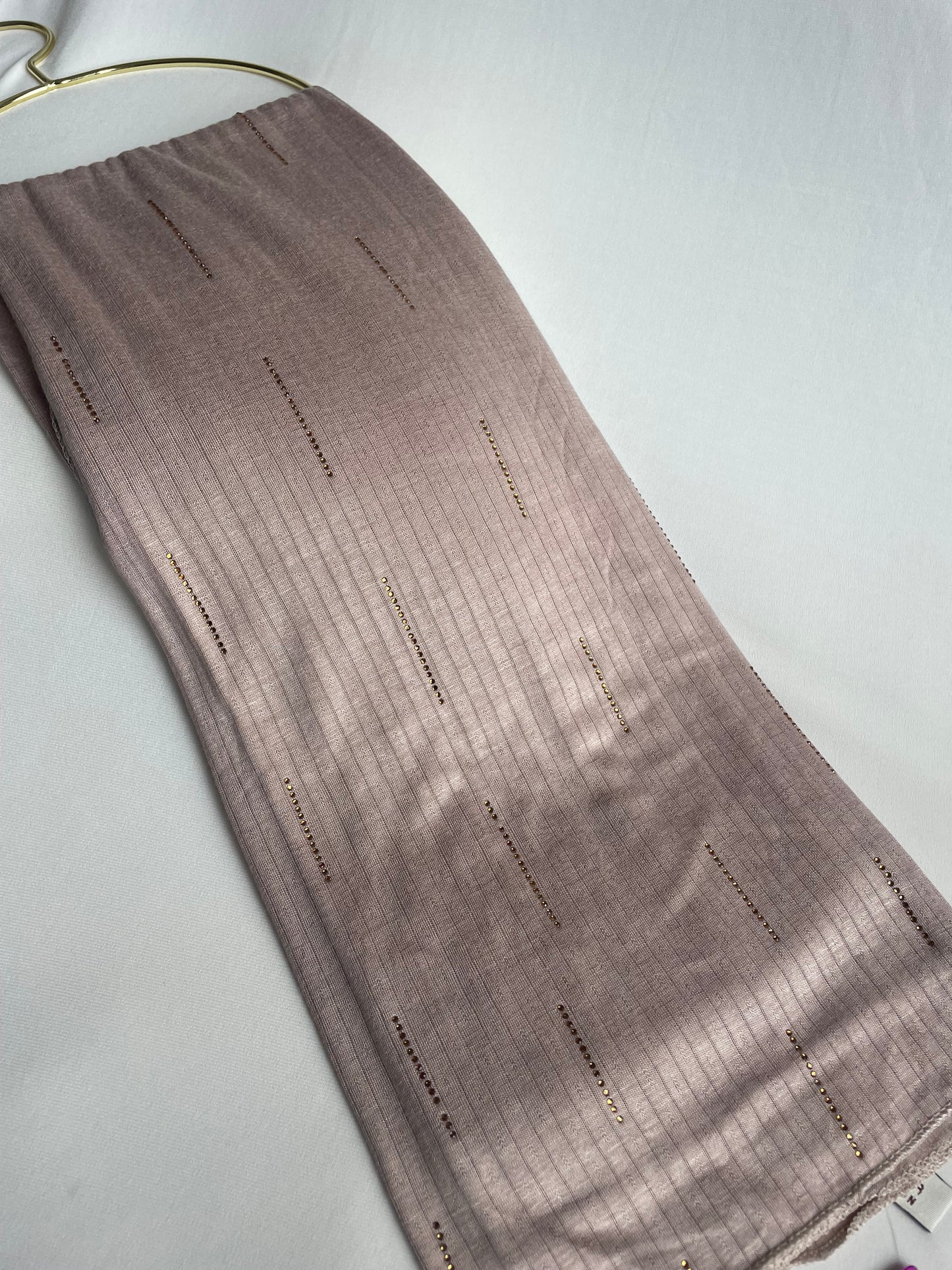 Jersey premium Strass Taupe