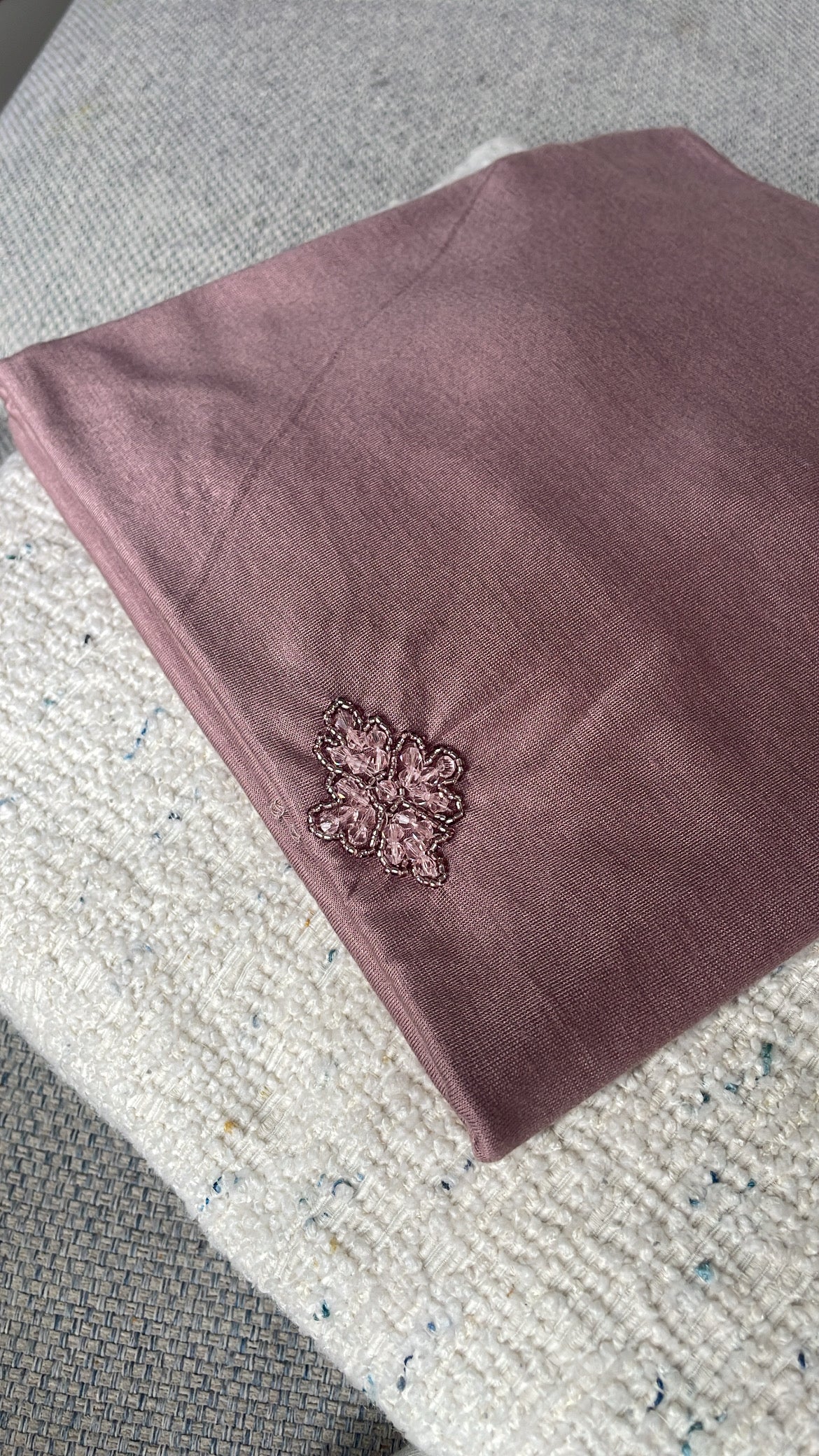 Hand embroidered jersey hijab