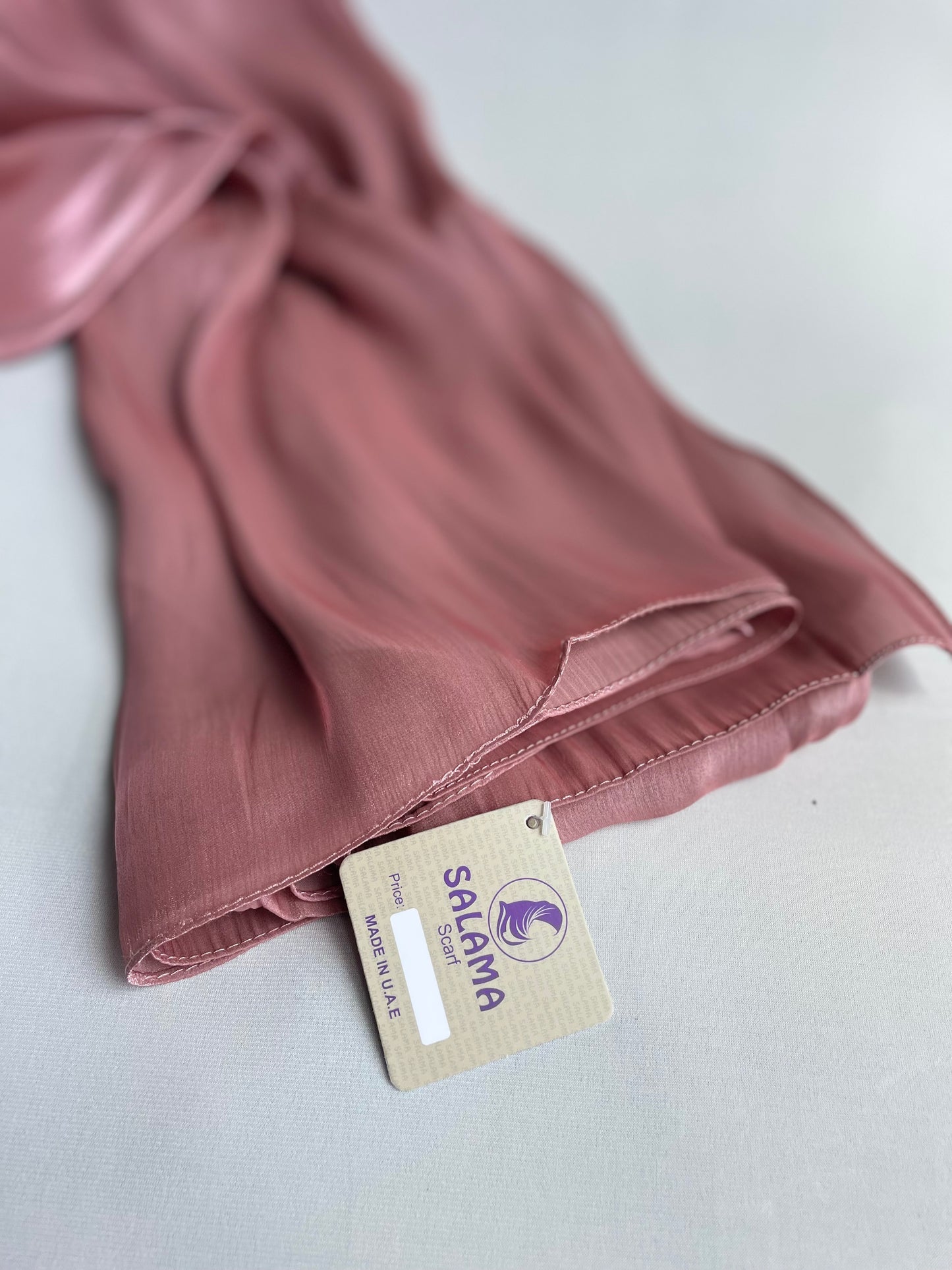 Organza de soie strass Rose foncé