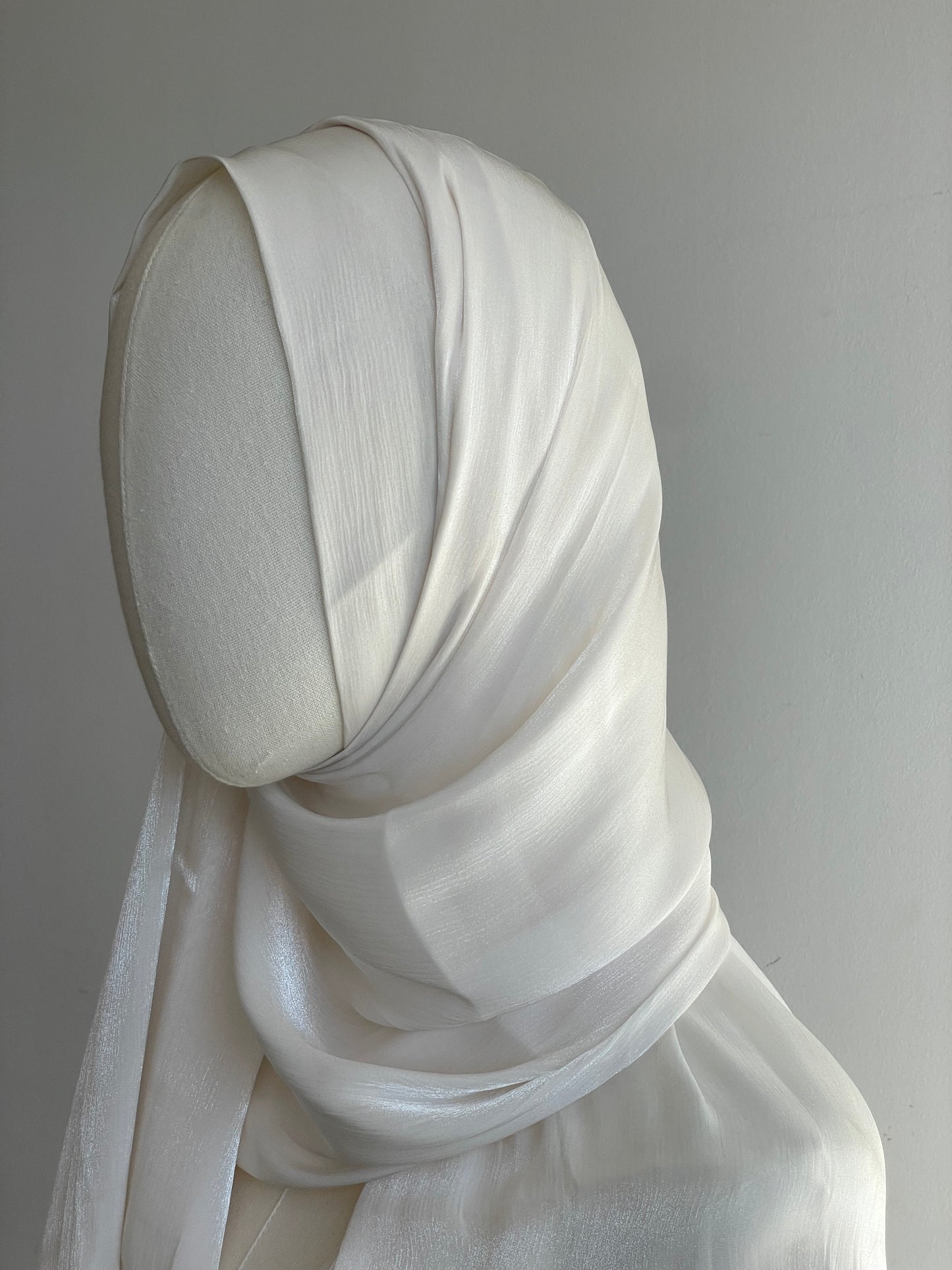 Organza de soie strass Crème