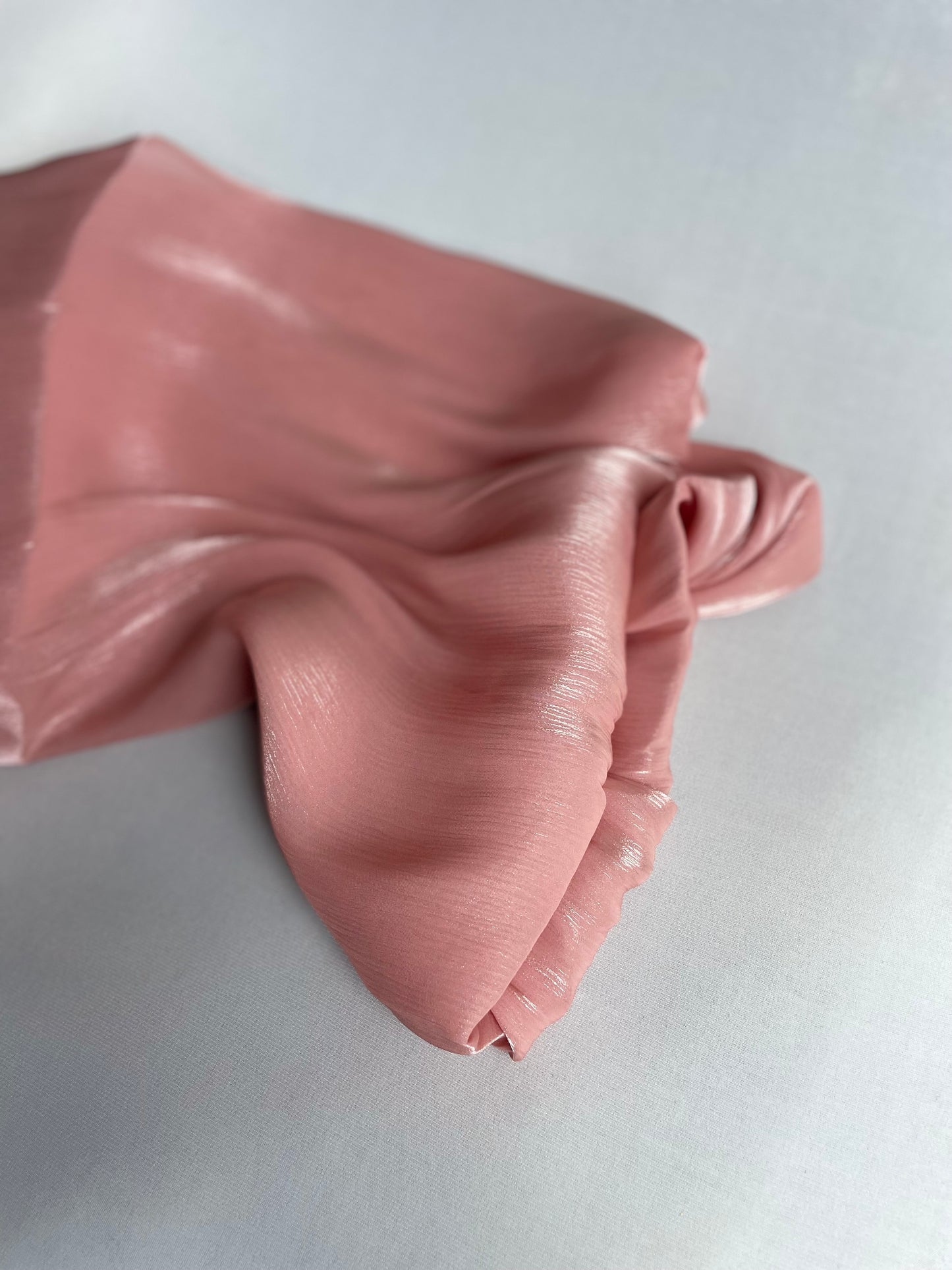 Organza de soie strass Saumon