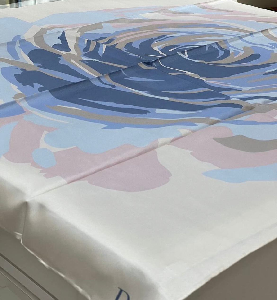 Peony silk square