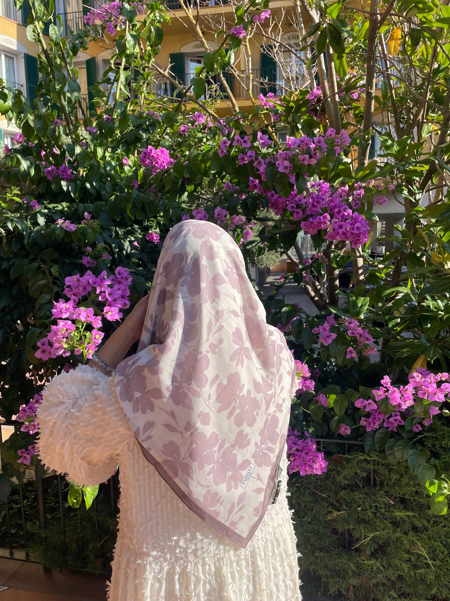Carré MAGNOLIA Mauve