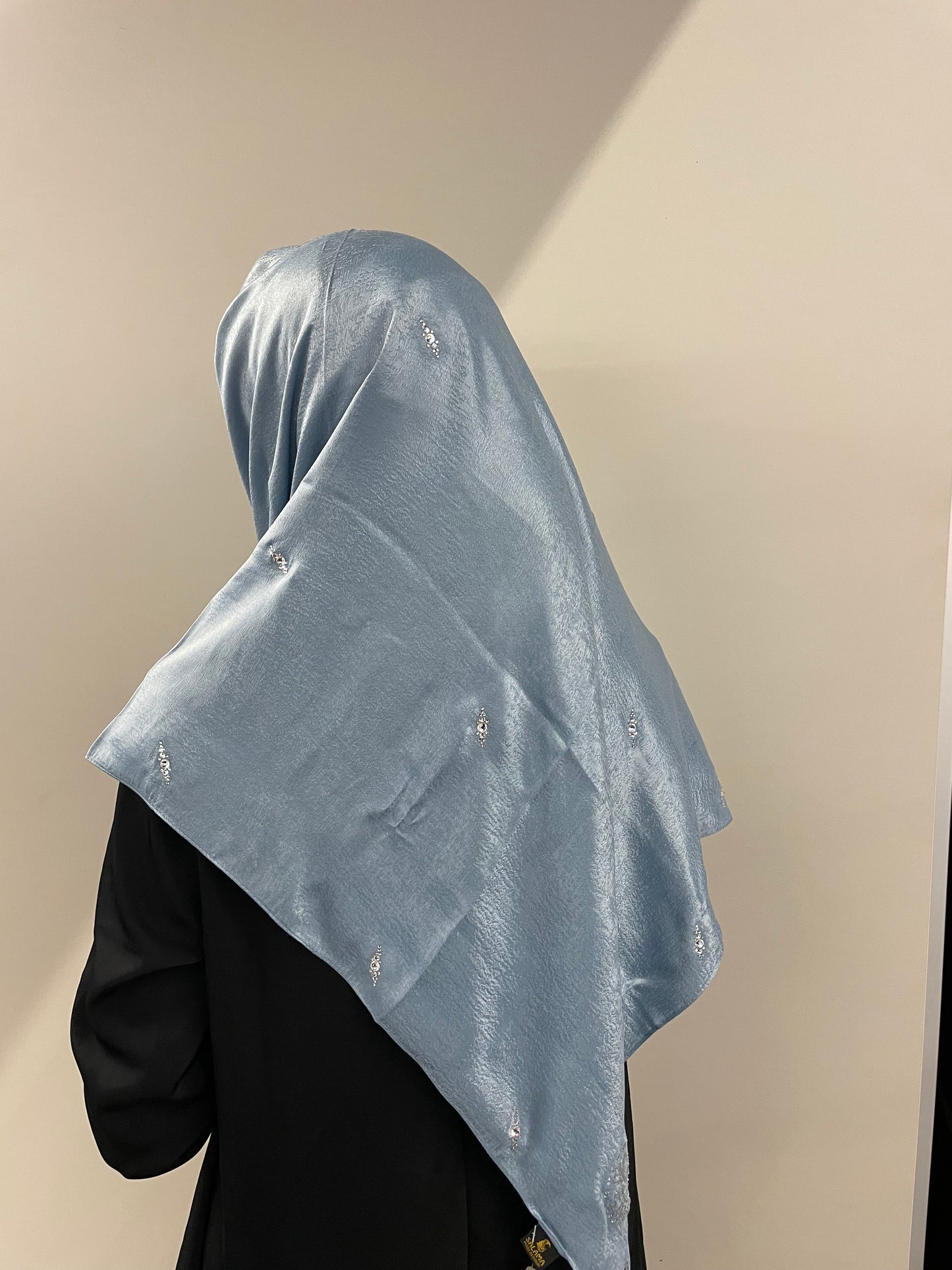 AMIRA Blue Rhinestone Square