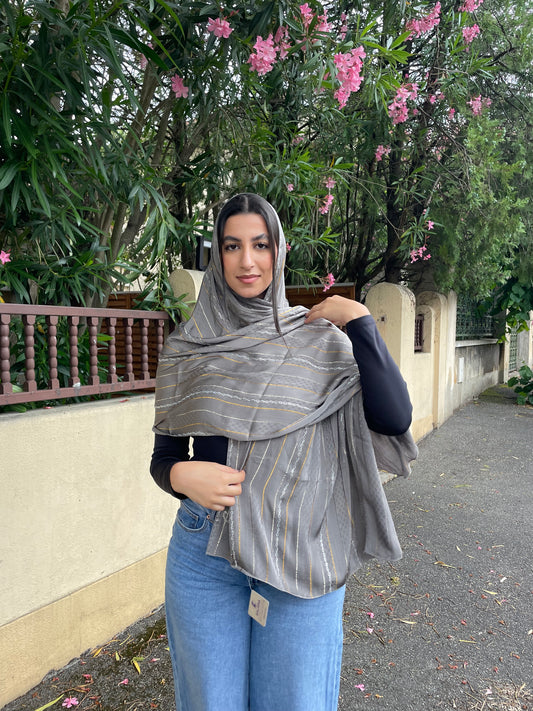 Châle STELLA Gris foncé