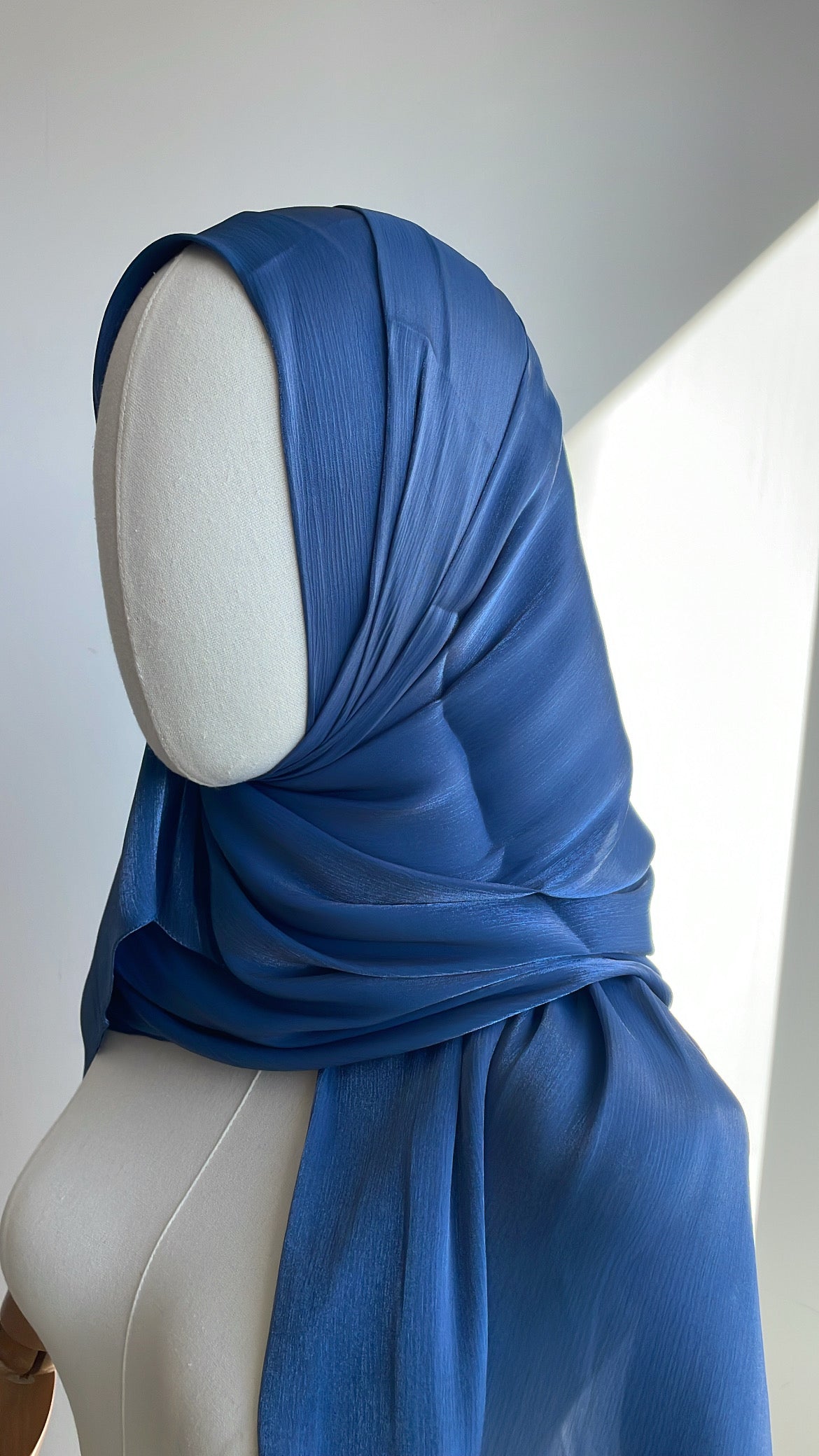 Organza de soie strass Bleu
