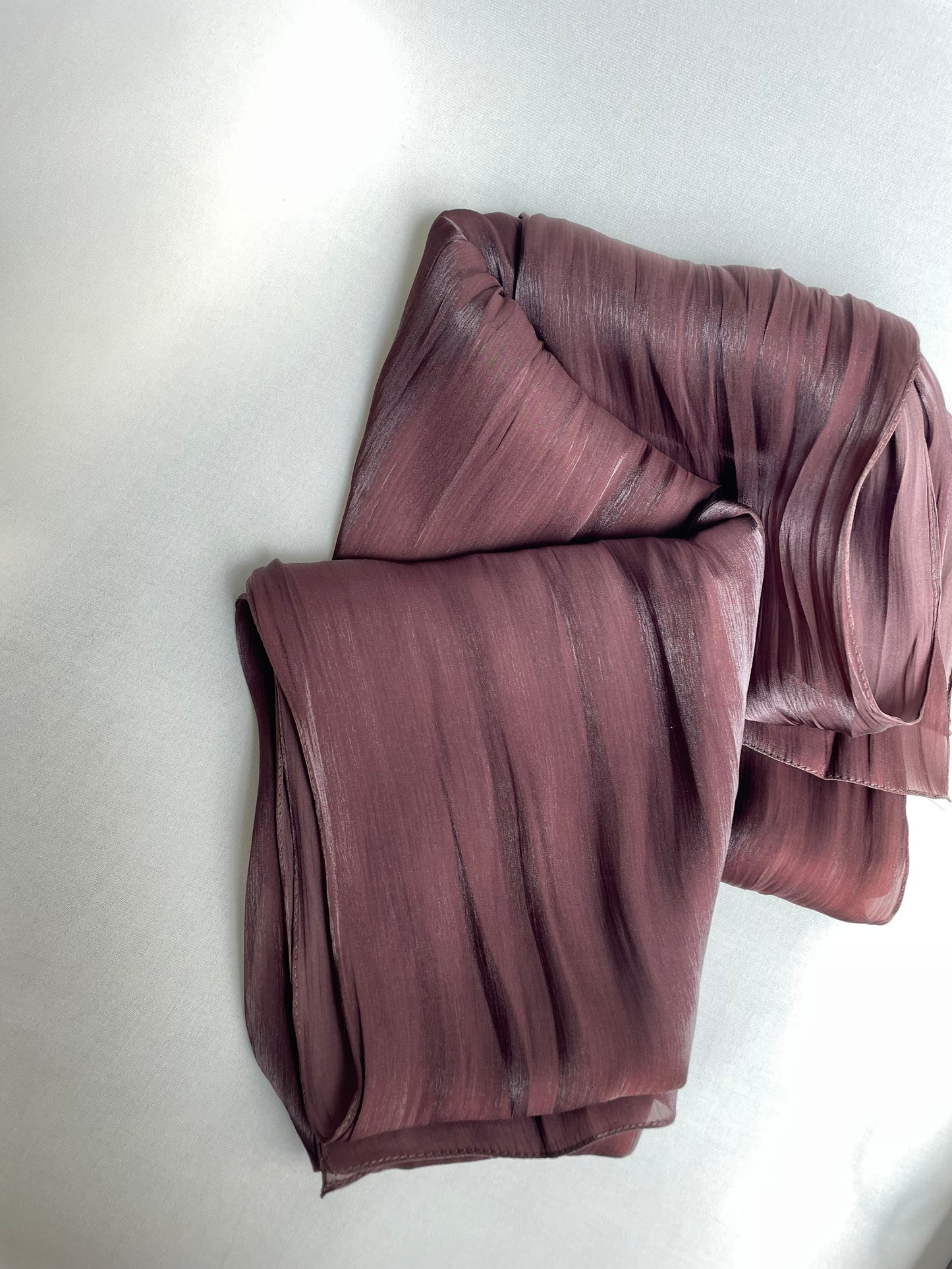 Organza de soie strass Marron Chocolat