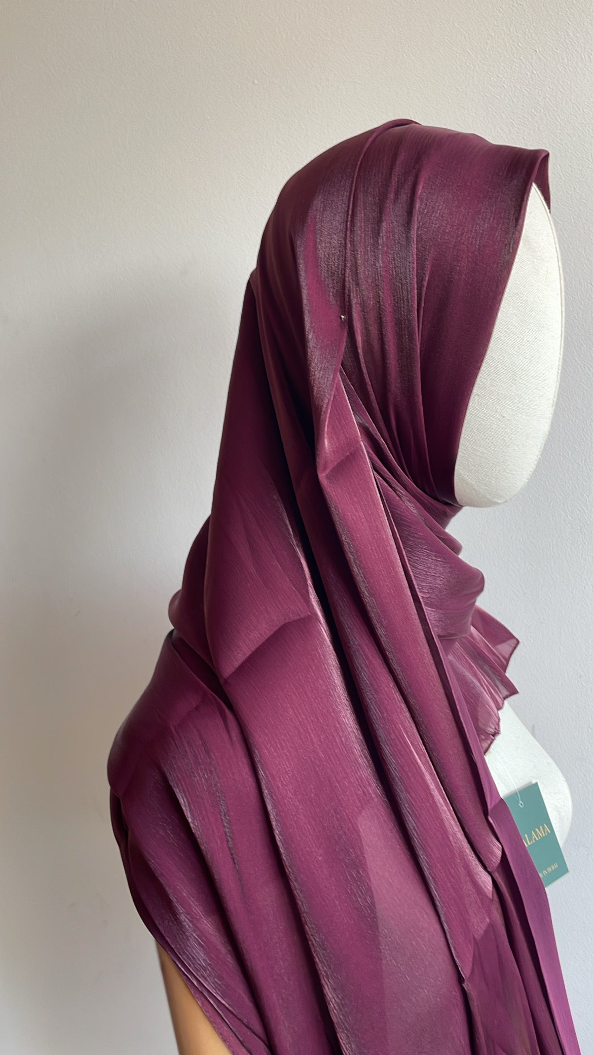 Organza de soie strass Prune