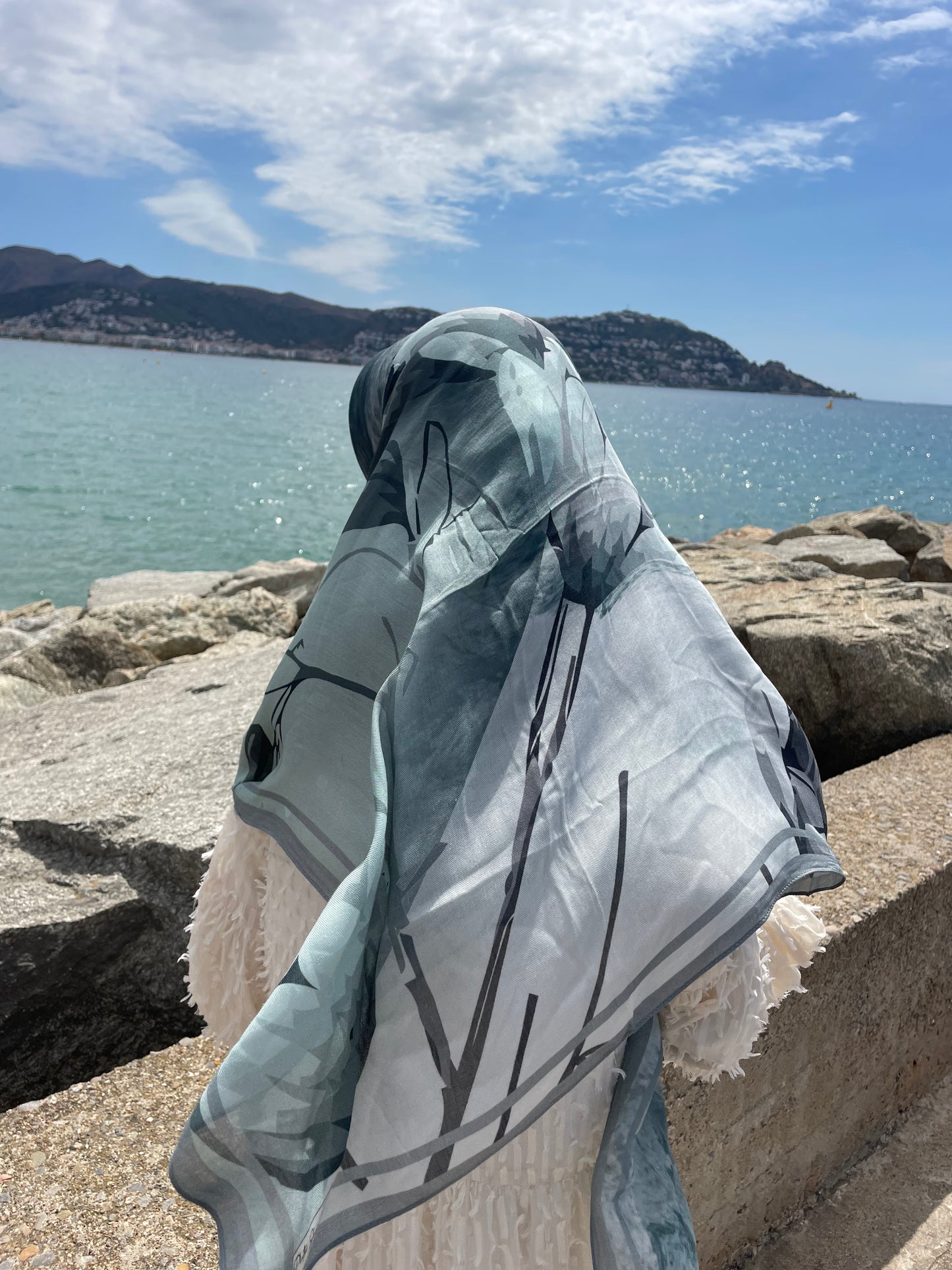 Carré Modal Vert Gris