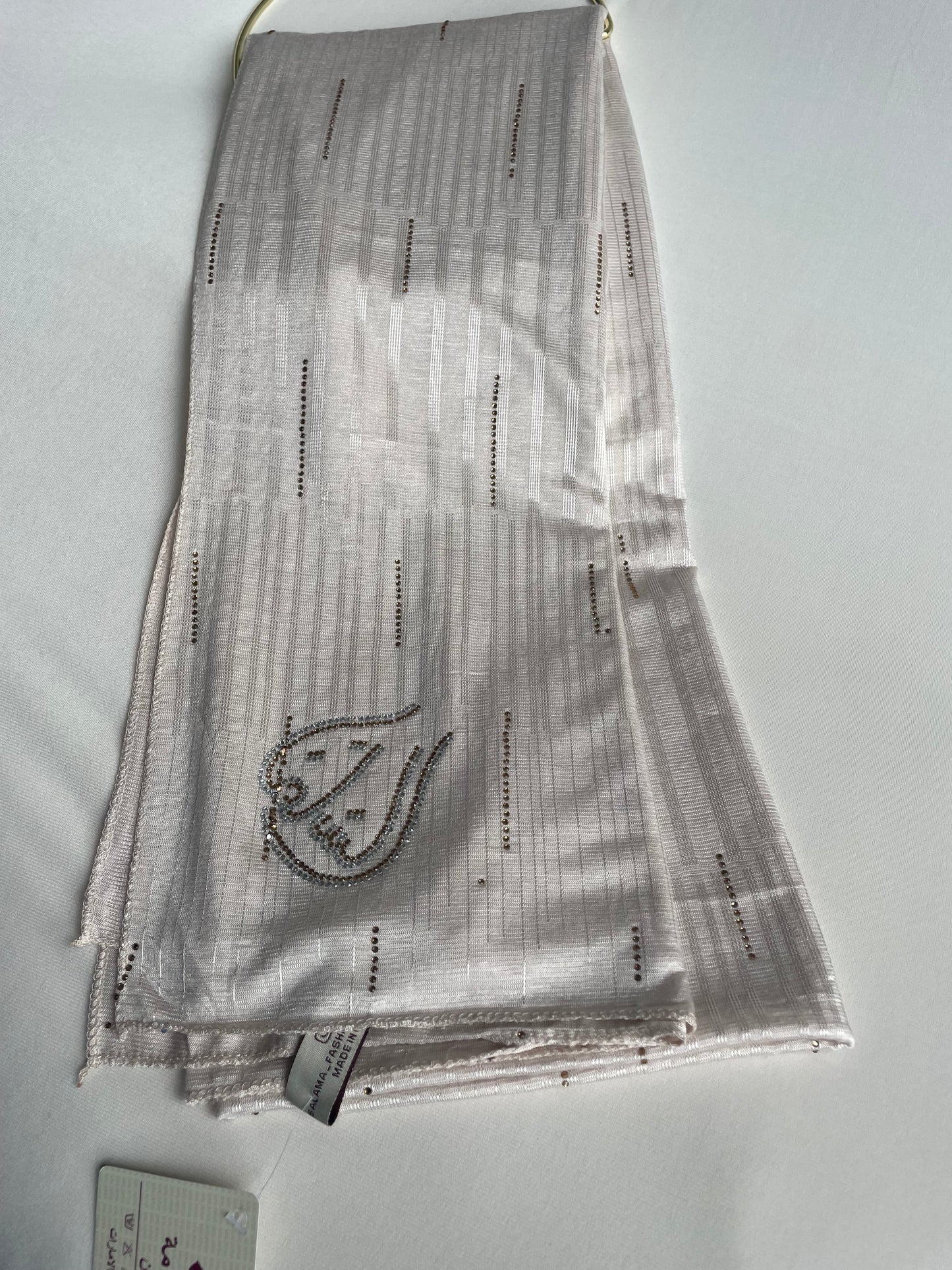 Jersey premium Strass Blanc cassé/beige
