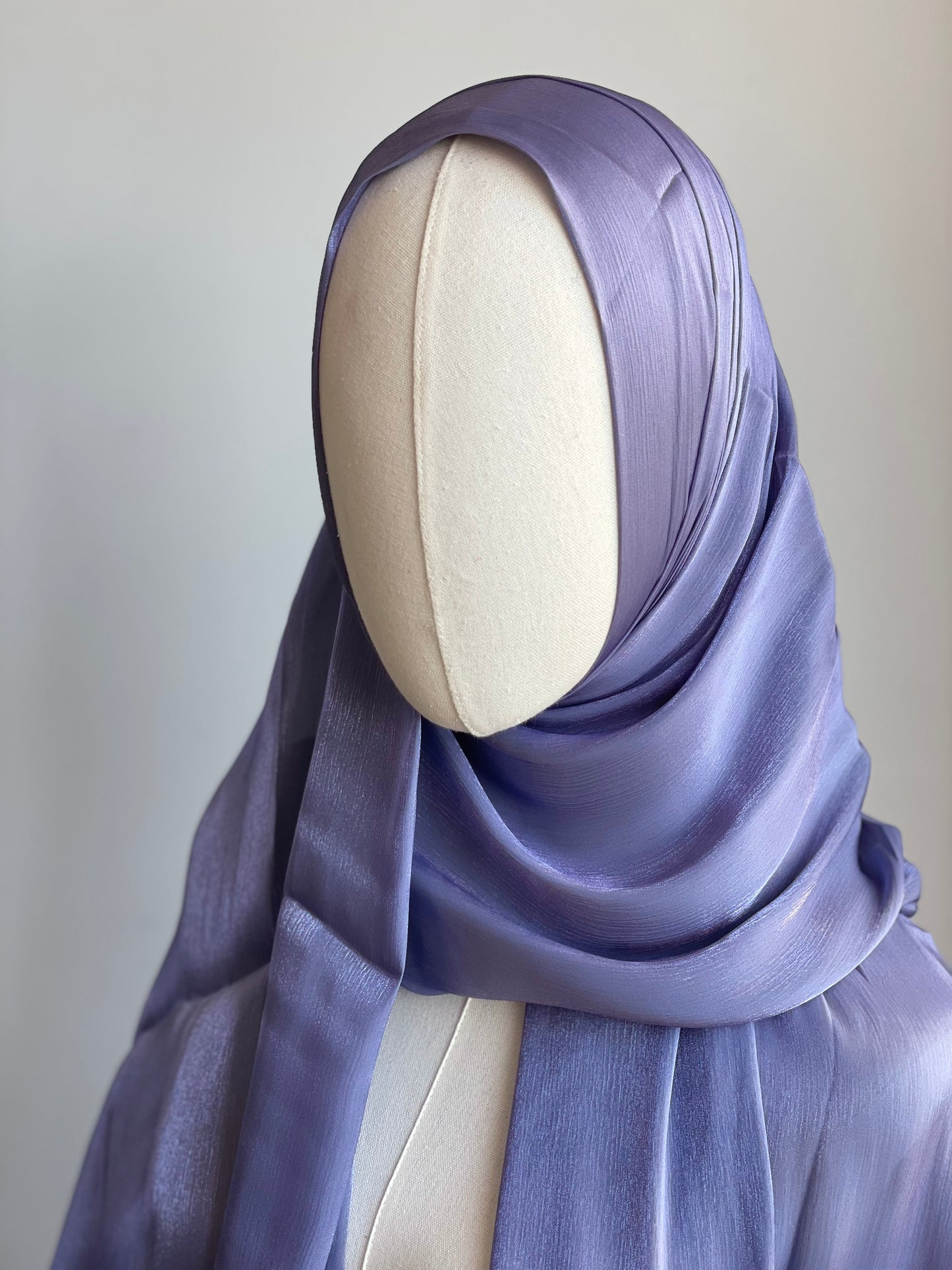 Organza de soie strass Violet clair