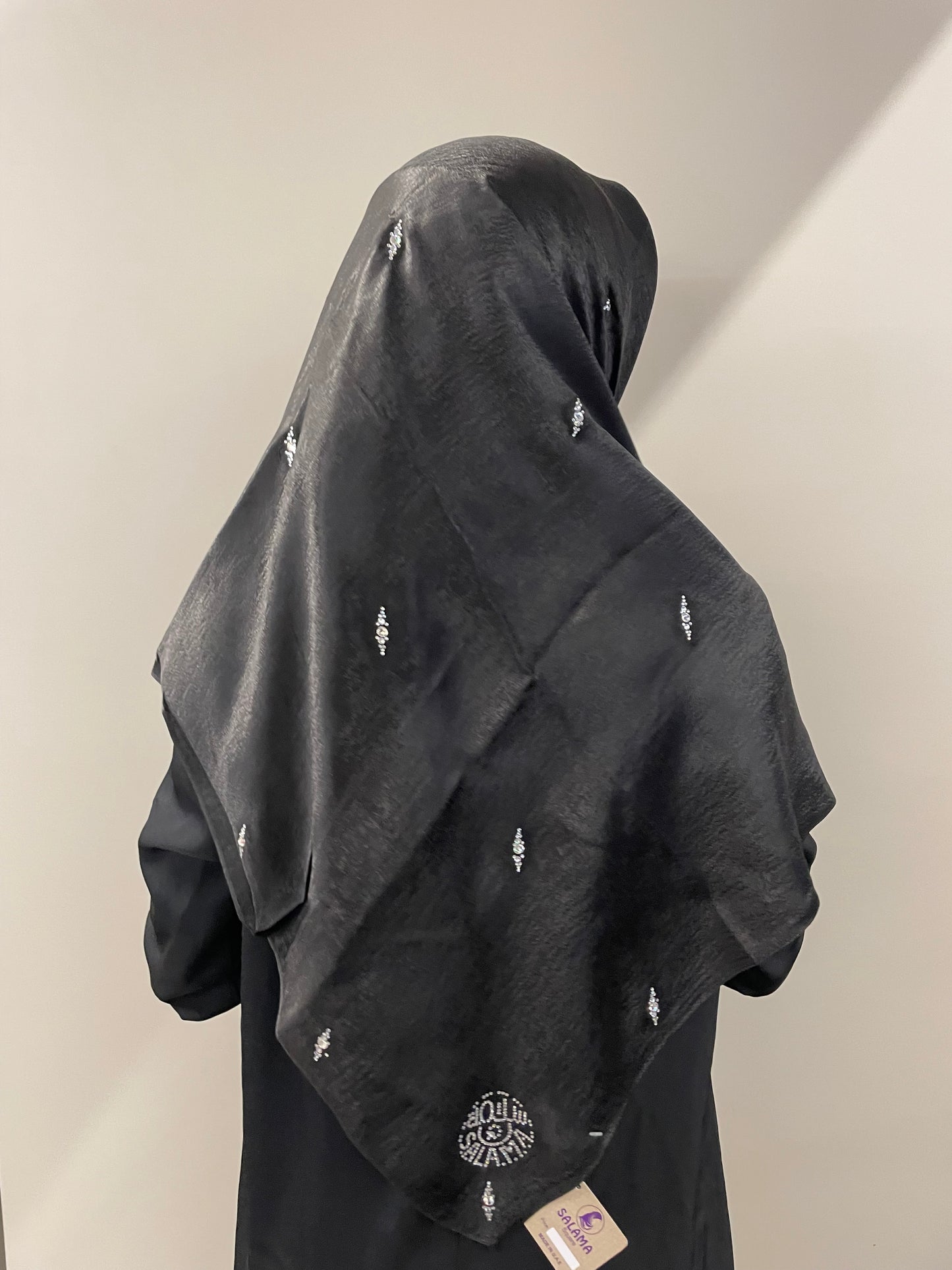 AMIRA Black Rhinestone Square