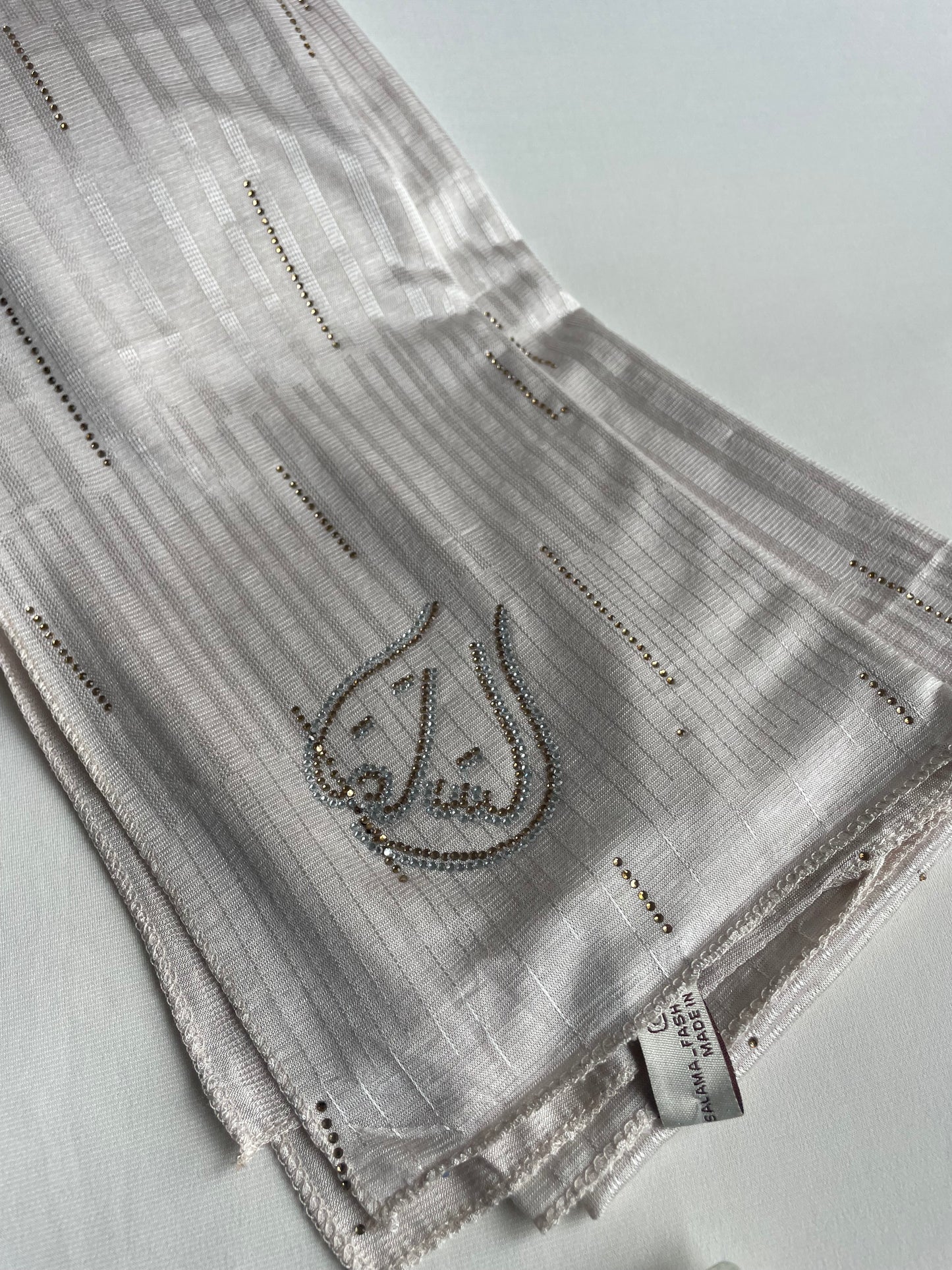Jersey premium Strass Blanc cassé/beige