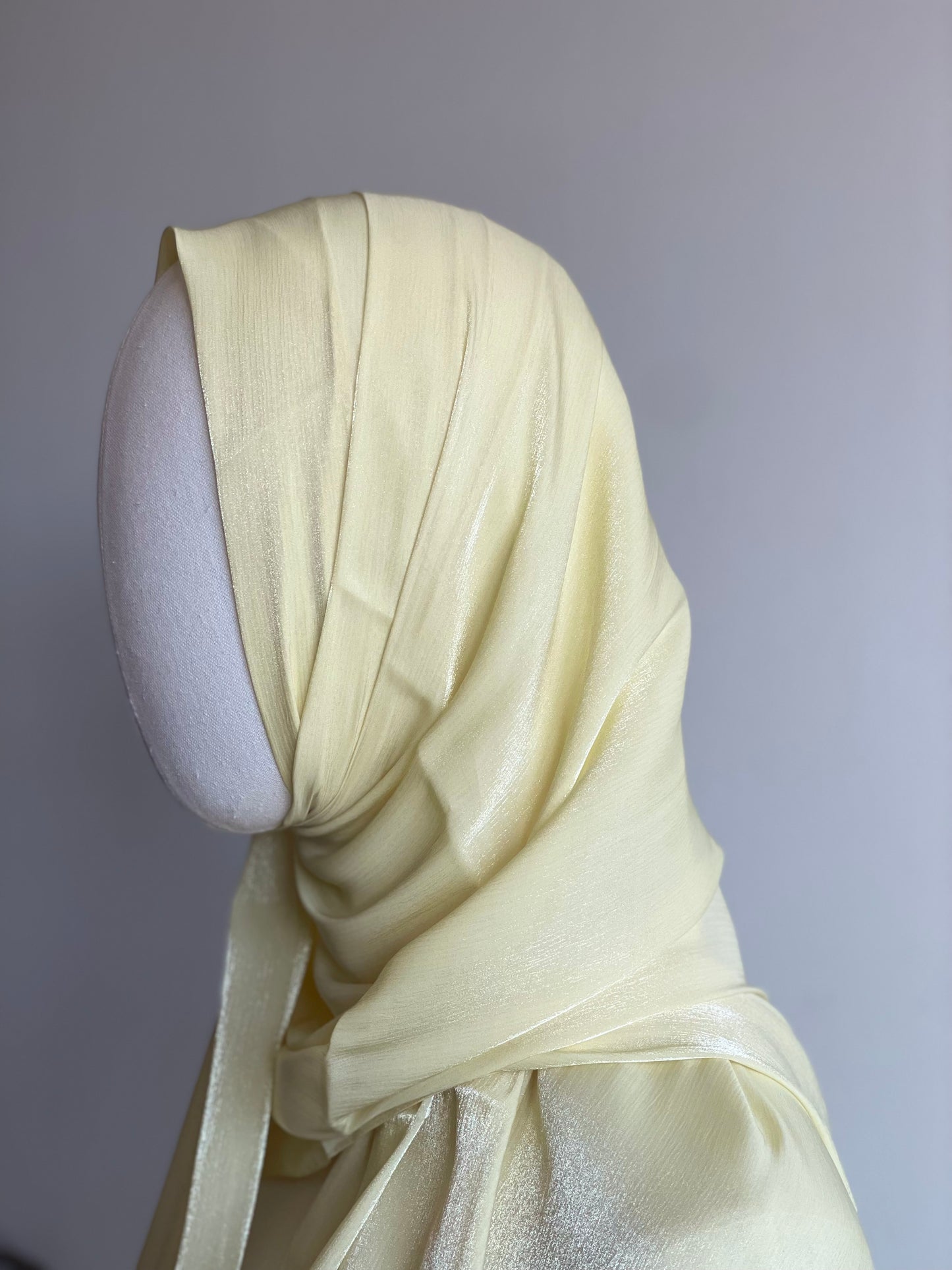 Organza de soie strass Jaune canaris