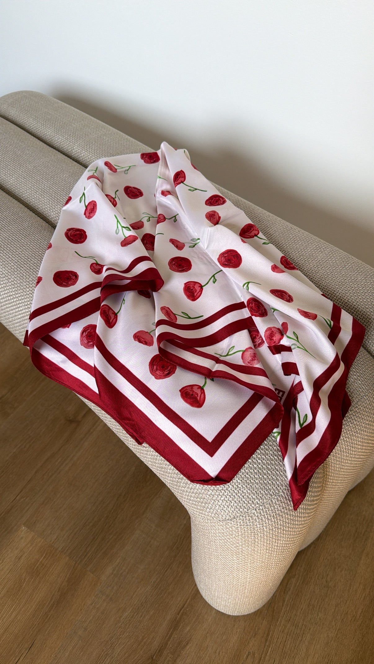 Carré de soie Pivoine (+couleurs)