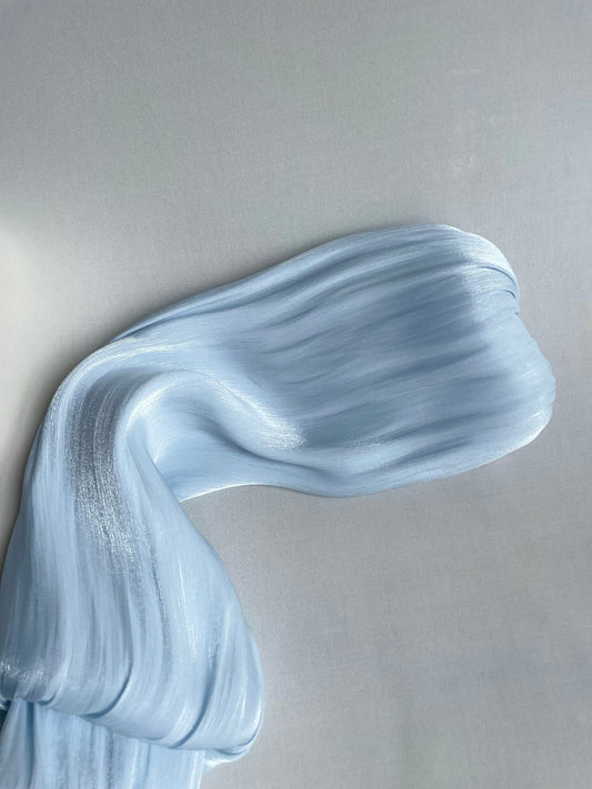 Organza de soie Bleu ciel
