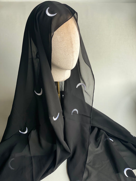 Mousseline Moon Noir