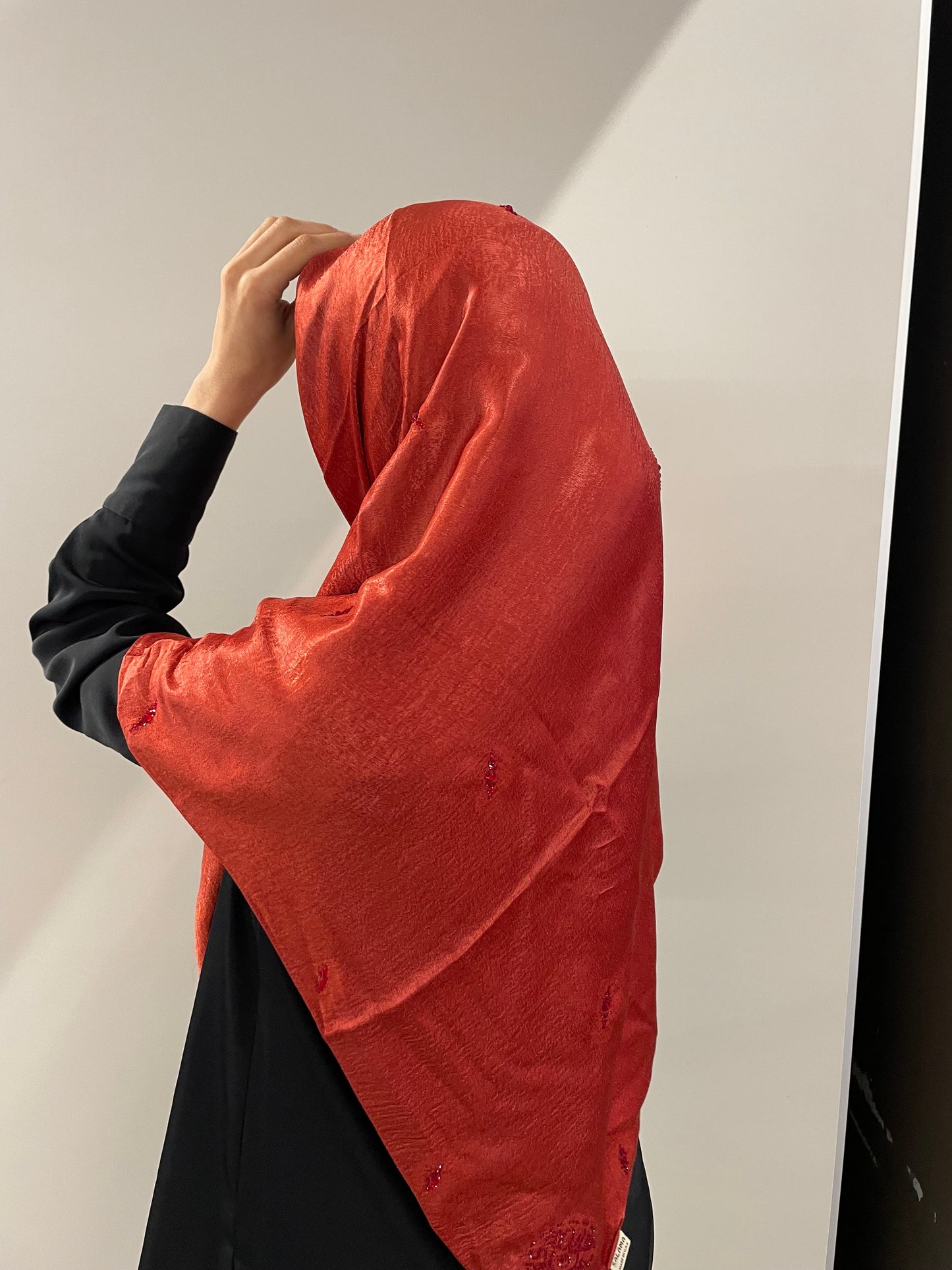 AMIRA Red Rhinestone Square