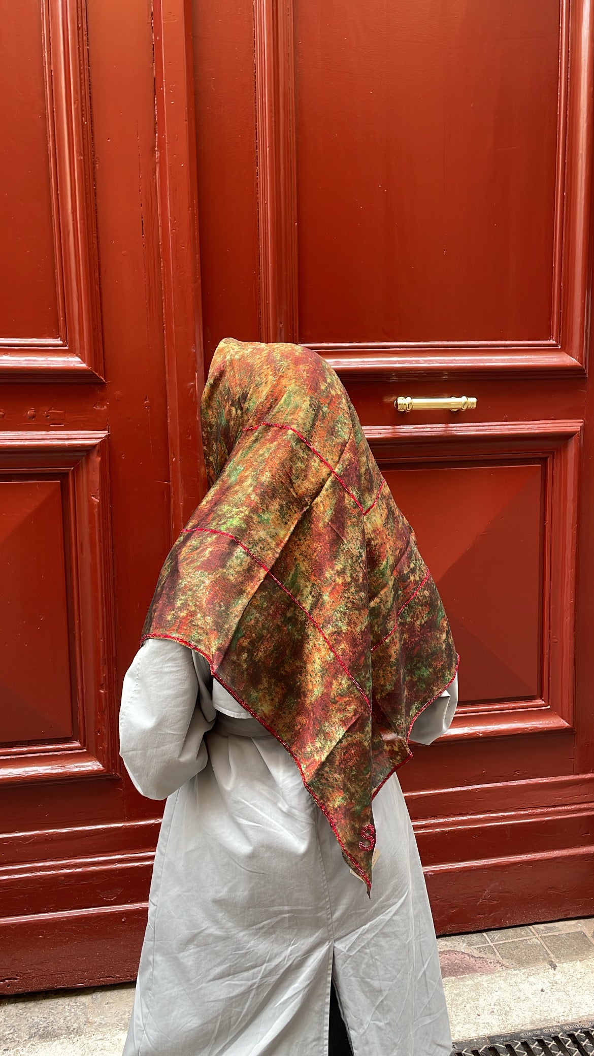 Carré mousseline AMARANTE