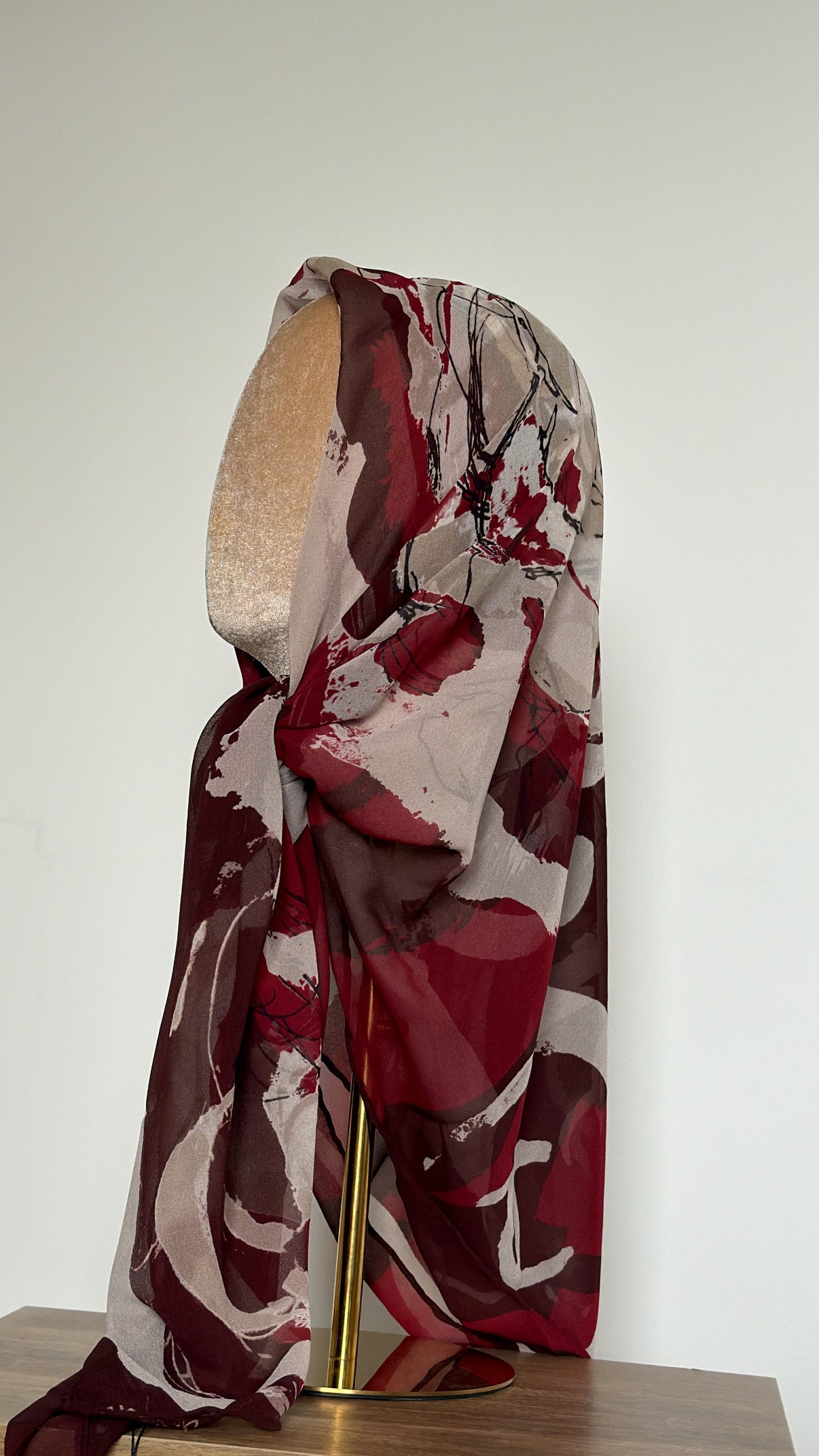 Carré Chiffon INAYA Rouge