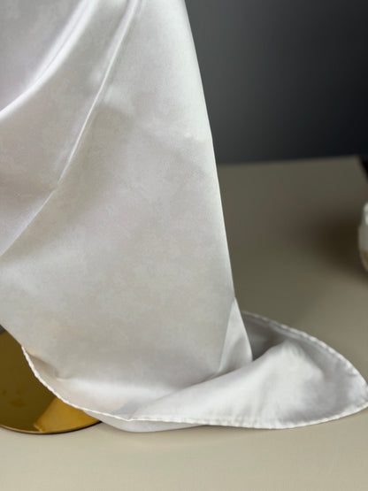 Carré de soie Blanc