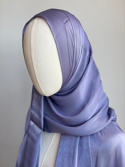 Organza de soie strass Violet clair