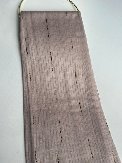 Jersey premium Strass Taupe
