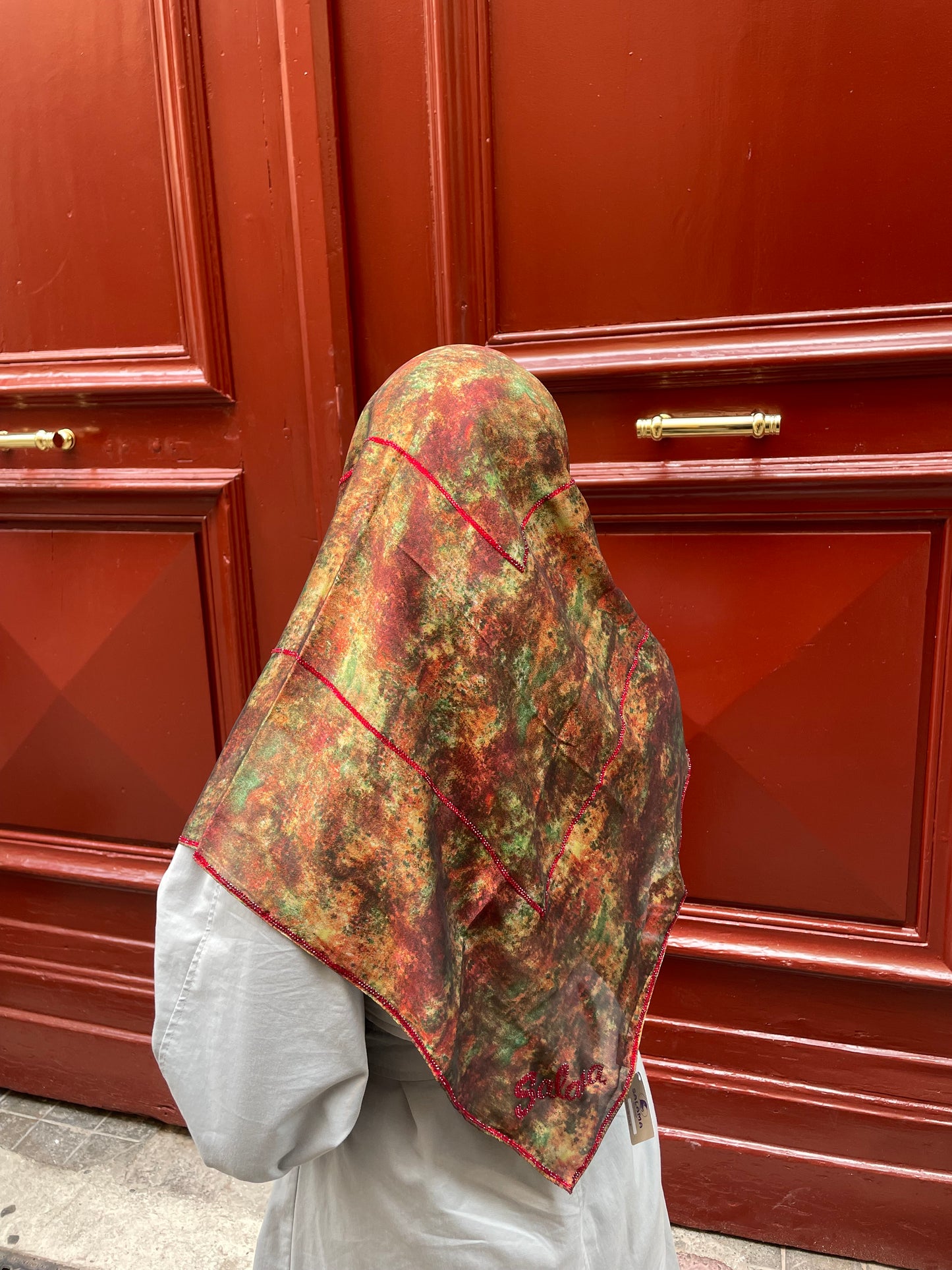 Carré mousseline AMARANTE