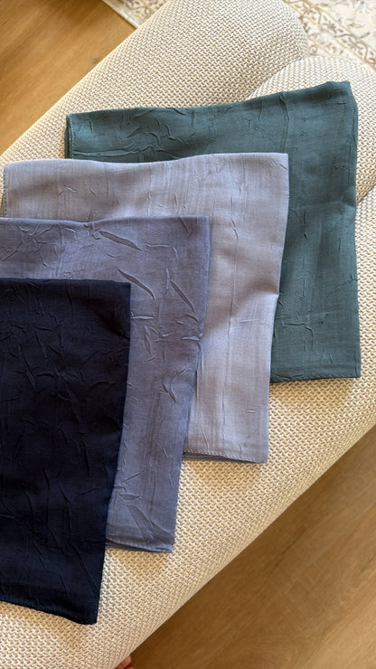 Carré JAWEL Bambou froissé (+couleurs)