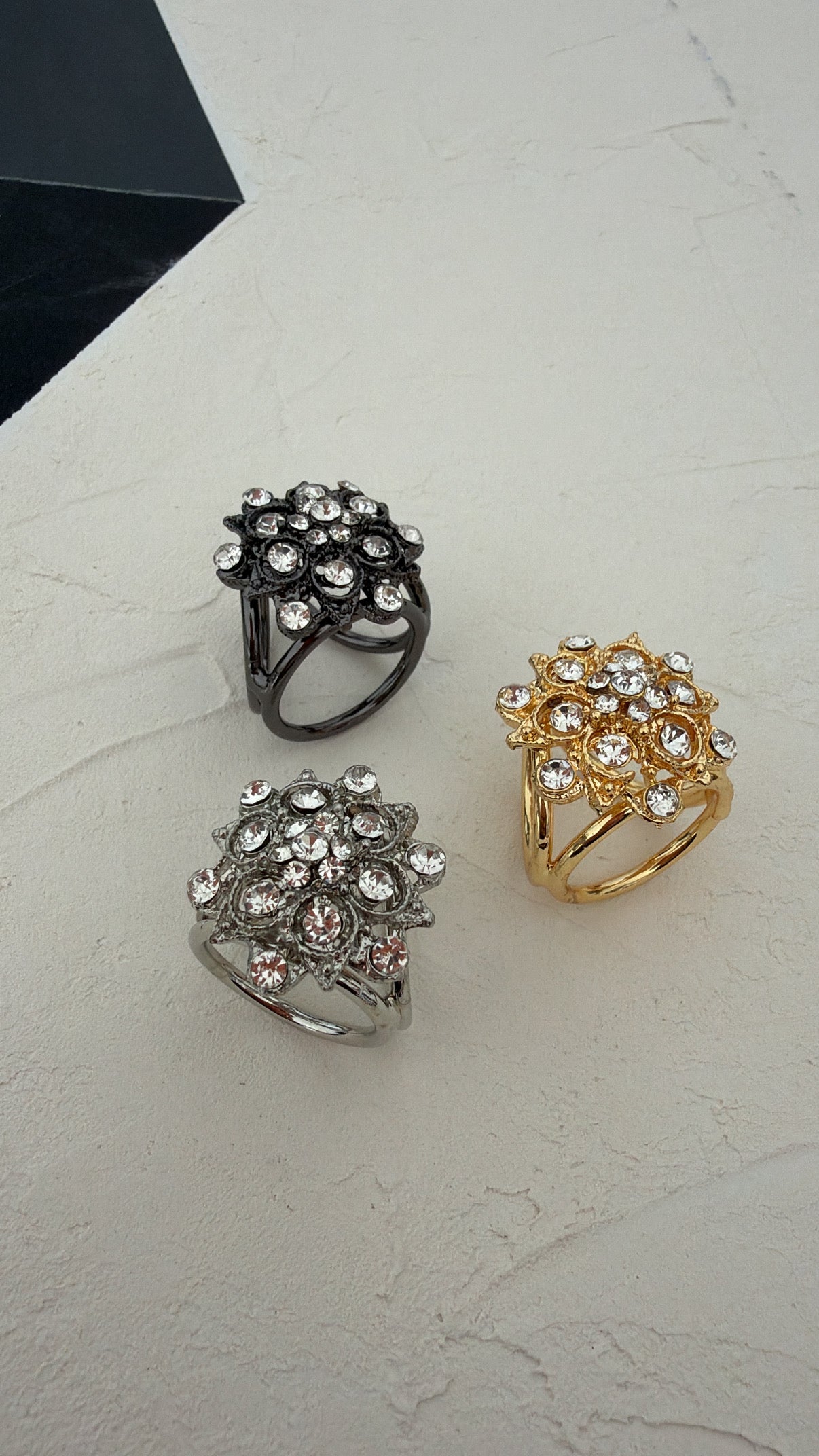 Bague foulard rosaces