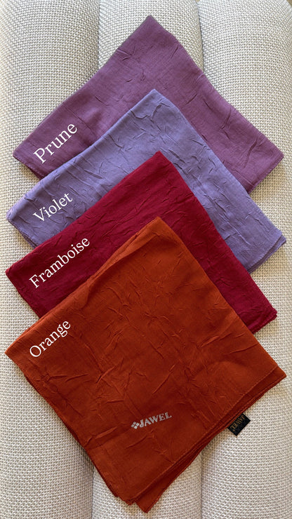 Carré JAWEL Bambou froissé (+couleurs)
