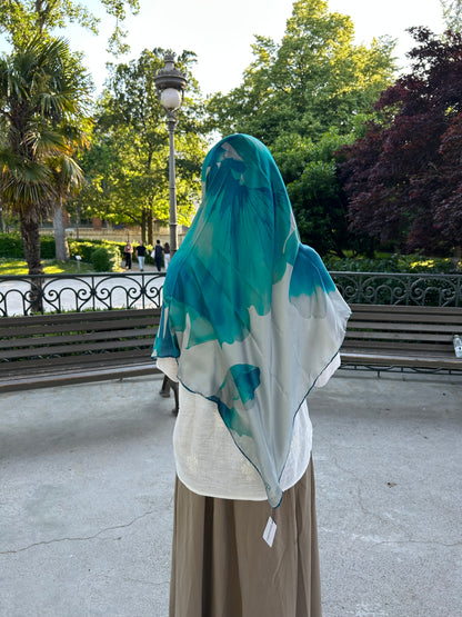 Carré fluide TURQUOISE